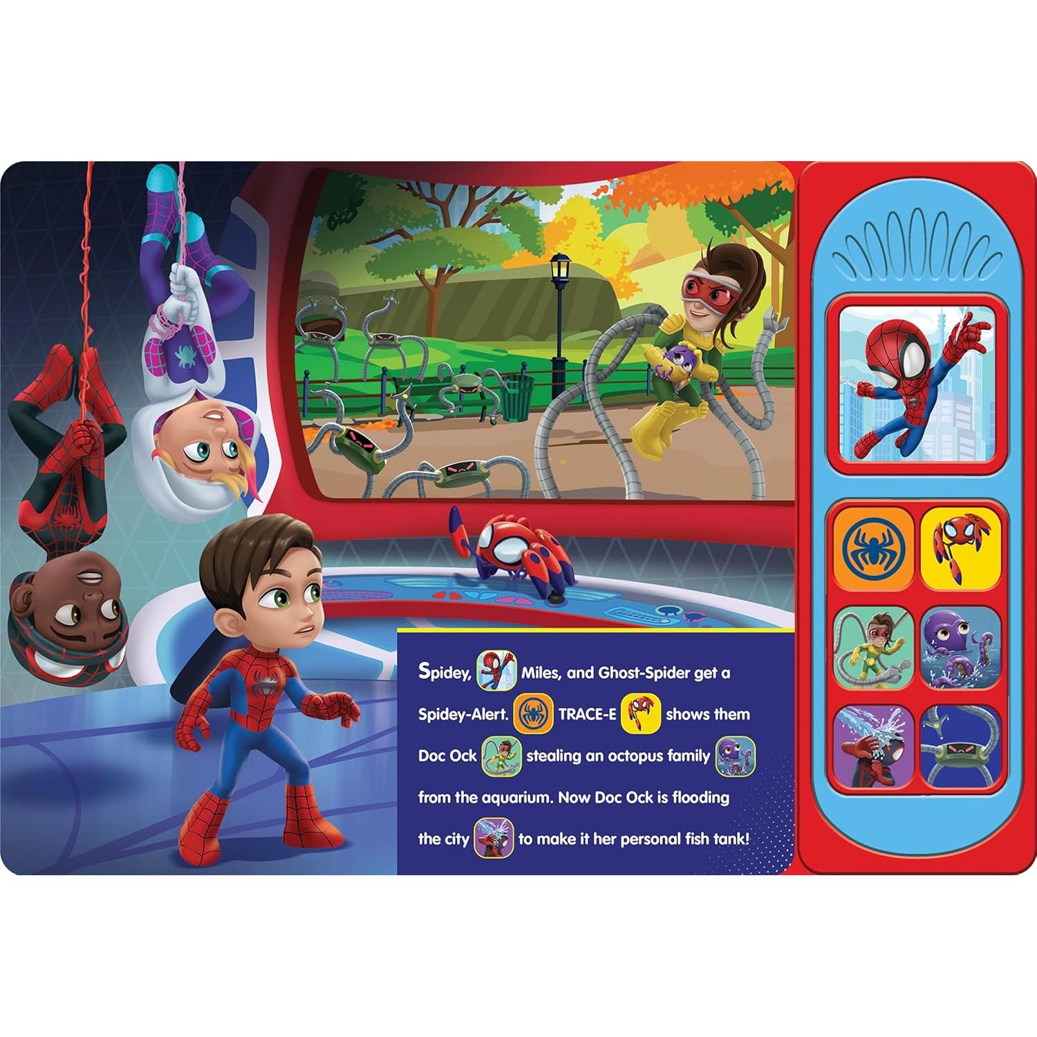 Marvel Spider-man - Spidey and his Amazing Friends – Spidey Makes a Splash Sound Book - PI Kids