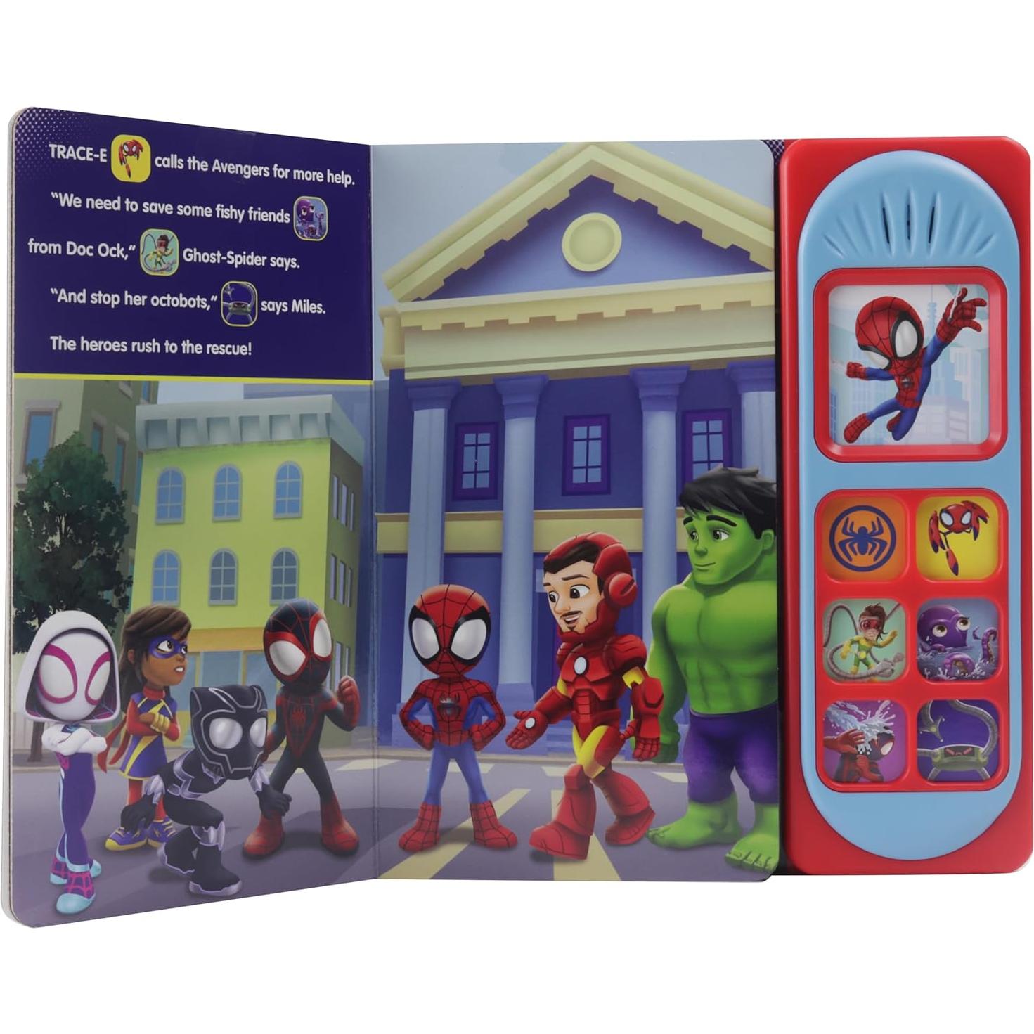 Marvel Spider-man - Spidey and his Amazing Friends – Spidey Makes a Splash Sound Book - PI Kids