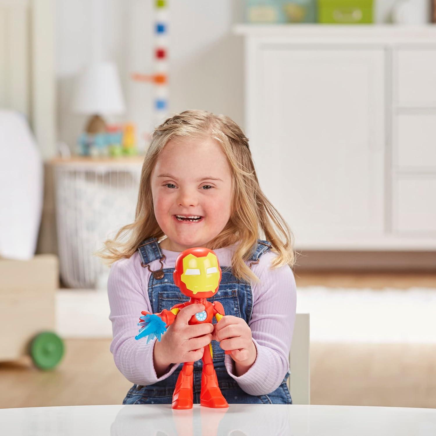 Figura de acción Iron Man Hasbro 22.86 cm con Rayo Repulsor