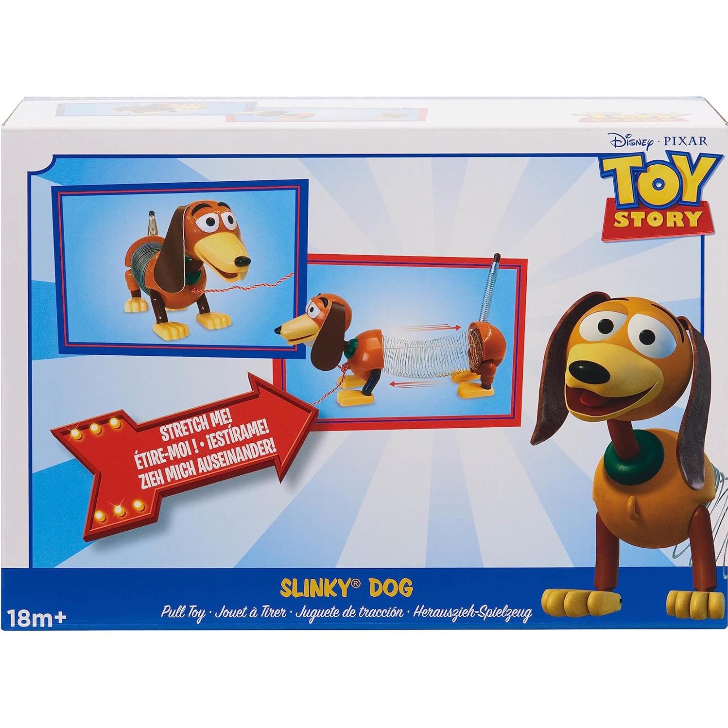 Disney•Pixar's Toy Story Slinky Dog Pull Toy, Walking Spring Toy for Boys and Girls, Kids Toys for Ages 18 Month by Just Play