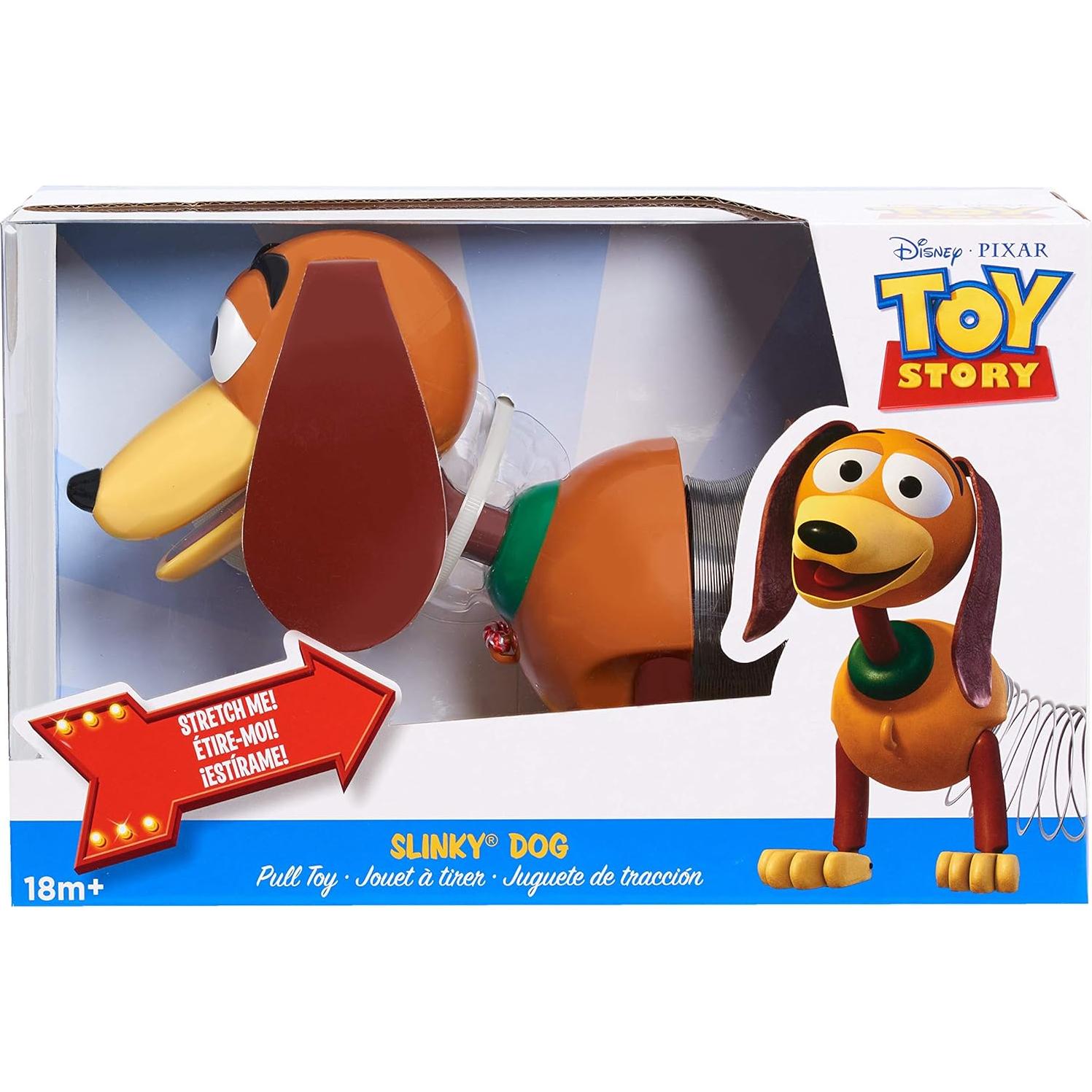 Disney•Pixar's Toy Story Slinky Dog Pull Toy, Walking Spring Toy for Boys and Girls, Kids Toys for Ages 18 Month by Just Play