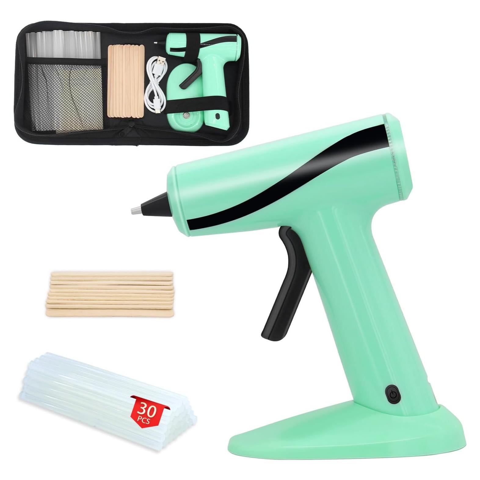 Pistola de Pegamento Inalámbrica ZOSIMP con 30 Palitos