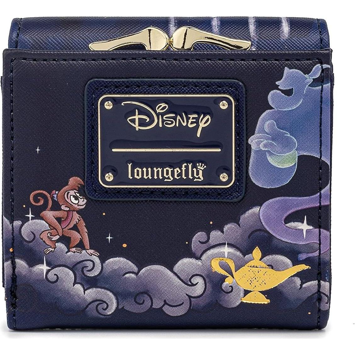Billetera de cierre de beso Disney Aladino Jasmine Loungefly