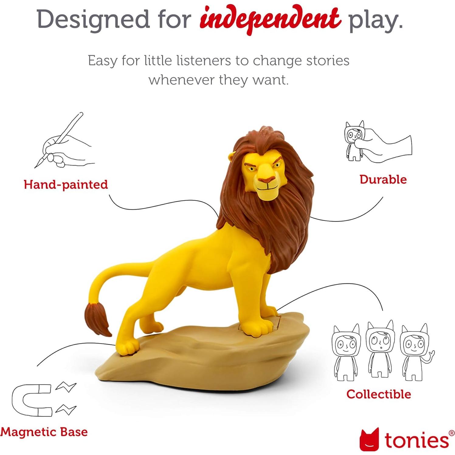 Figurita de audio Tonies Simba El Rey León 10.8x3.5 cm