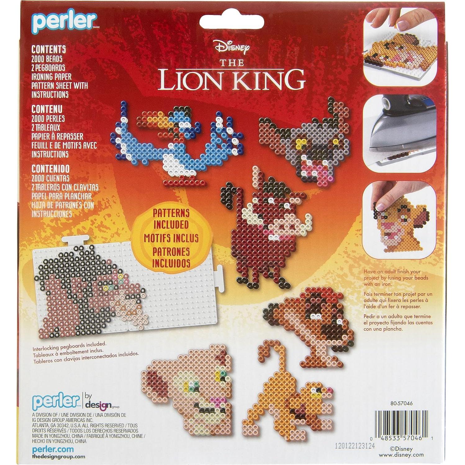 Kit de Manualidades Perler El Rey León Disney 2000 Piezas