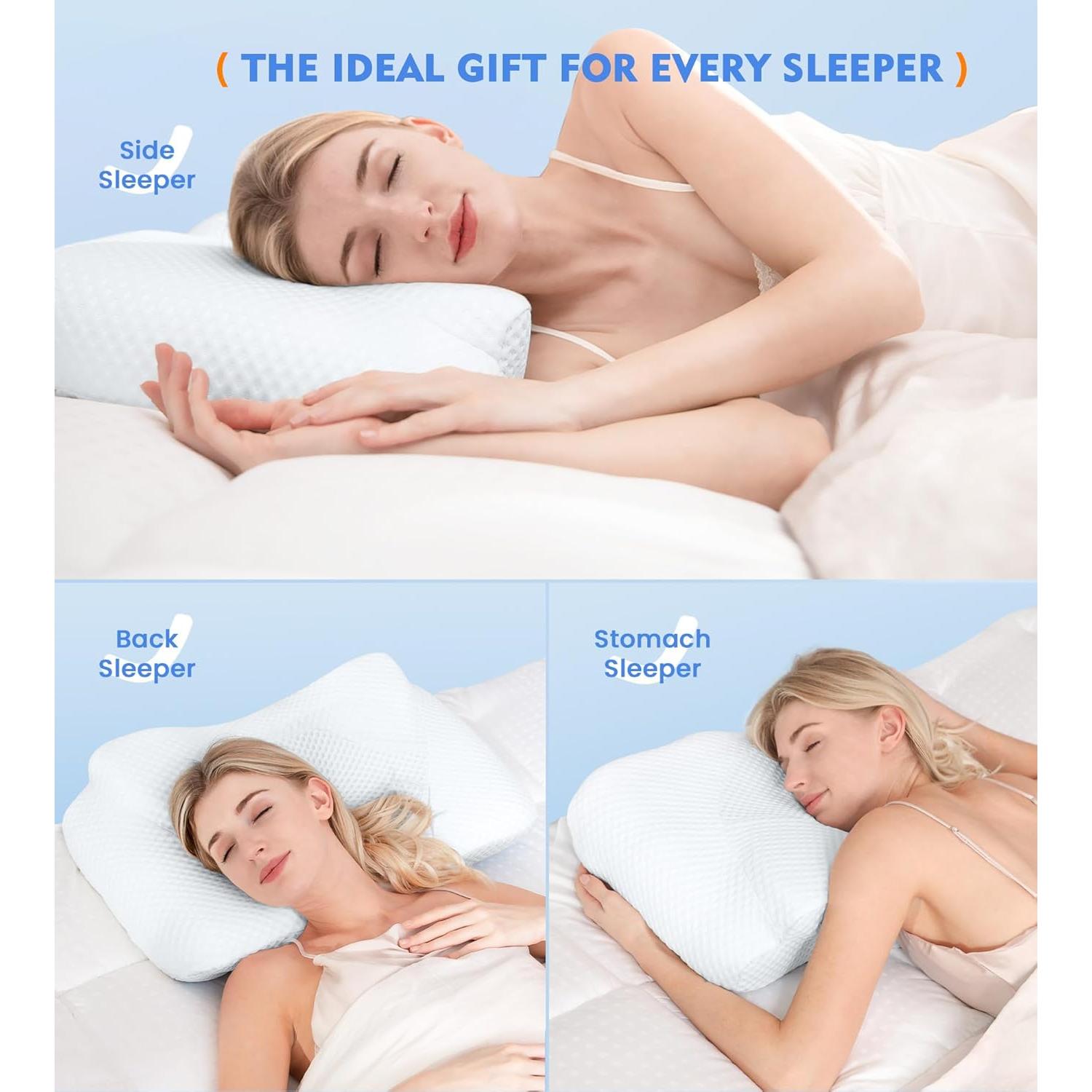 Almohada Cervical Ajustable Osteo Espuma de Memoria 64x42cm