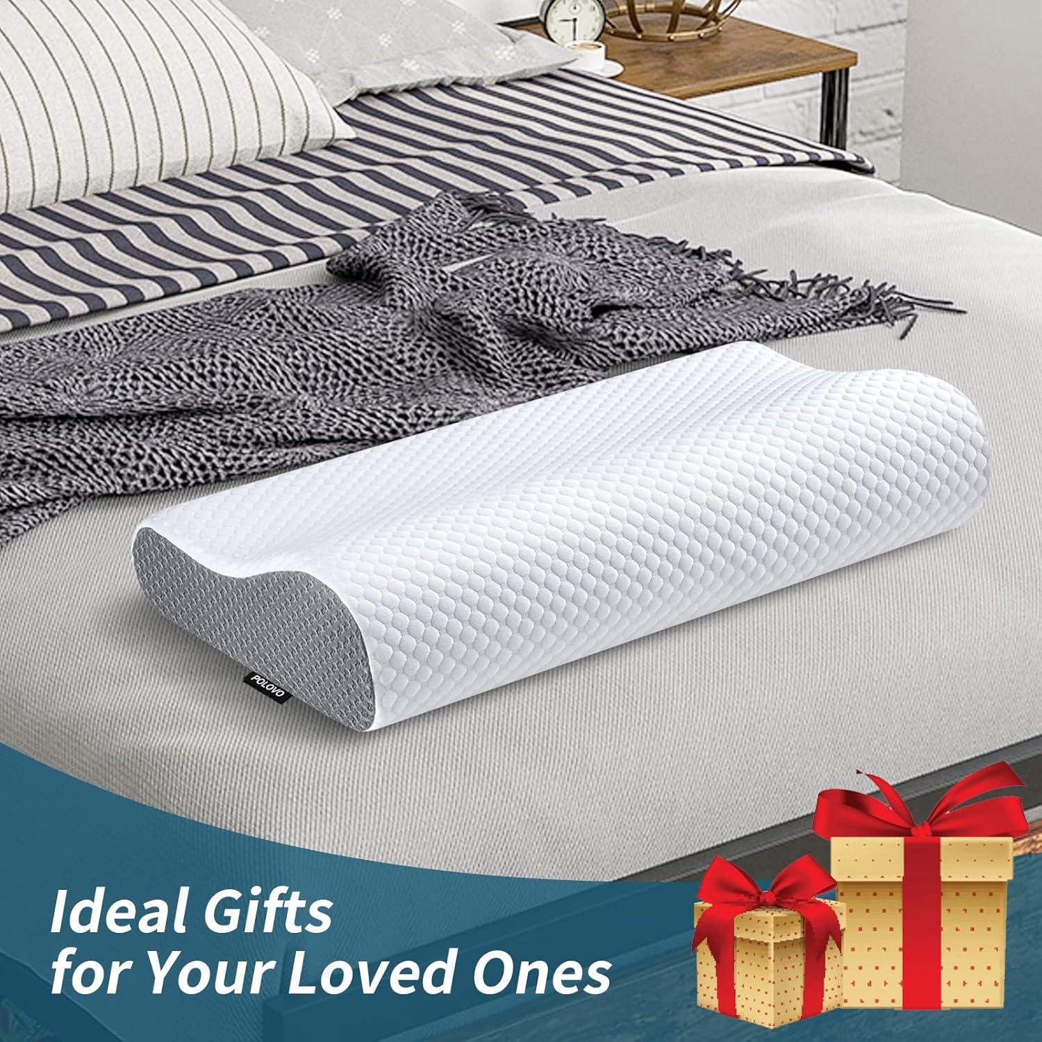 Almohada Cervical Polovo Espuma Viscoelástica 59.7x34.0 cm