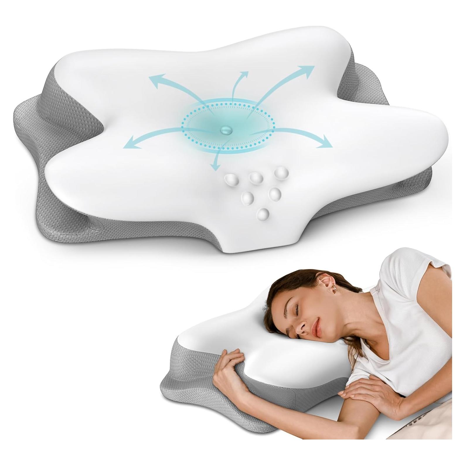 Almohada Cervical Ergonómica HAMYODO - Espuma Viscoelástica 67x42cm