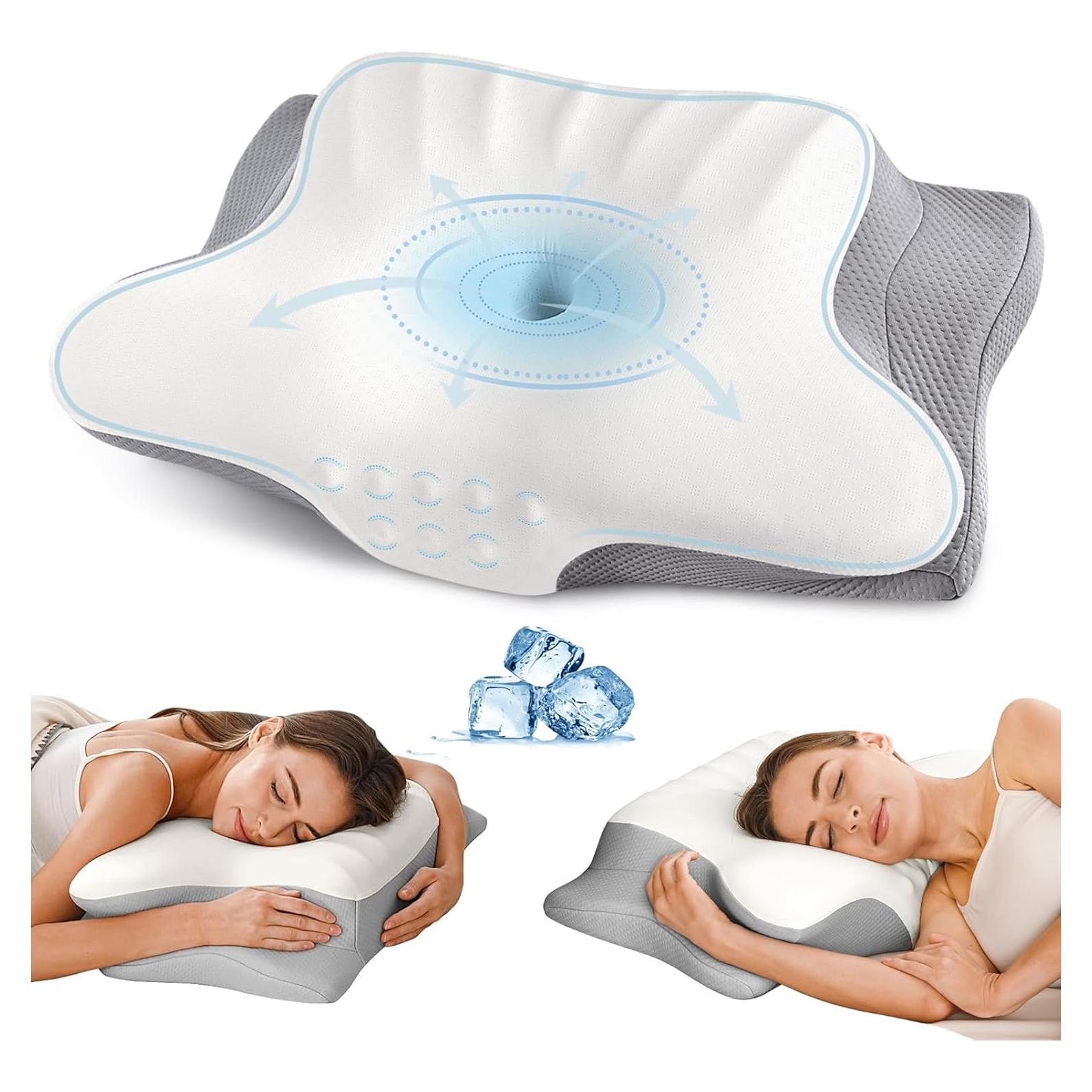 Almohada Cervical Ylekto Espuma Viscoelástica Enfriadora 63.5x39.9cm