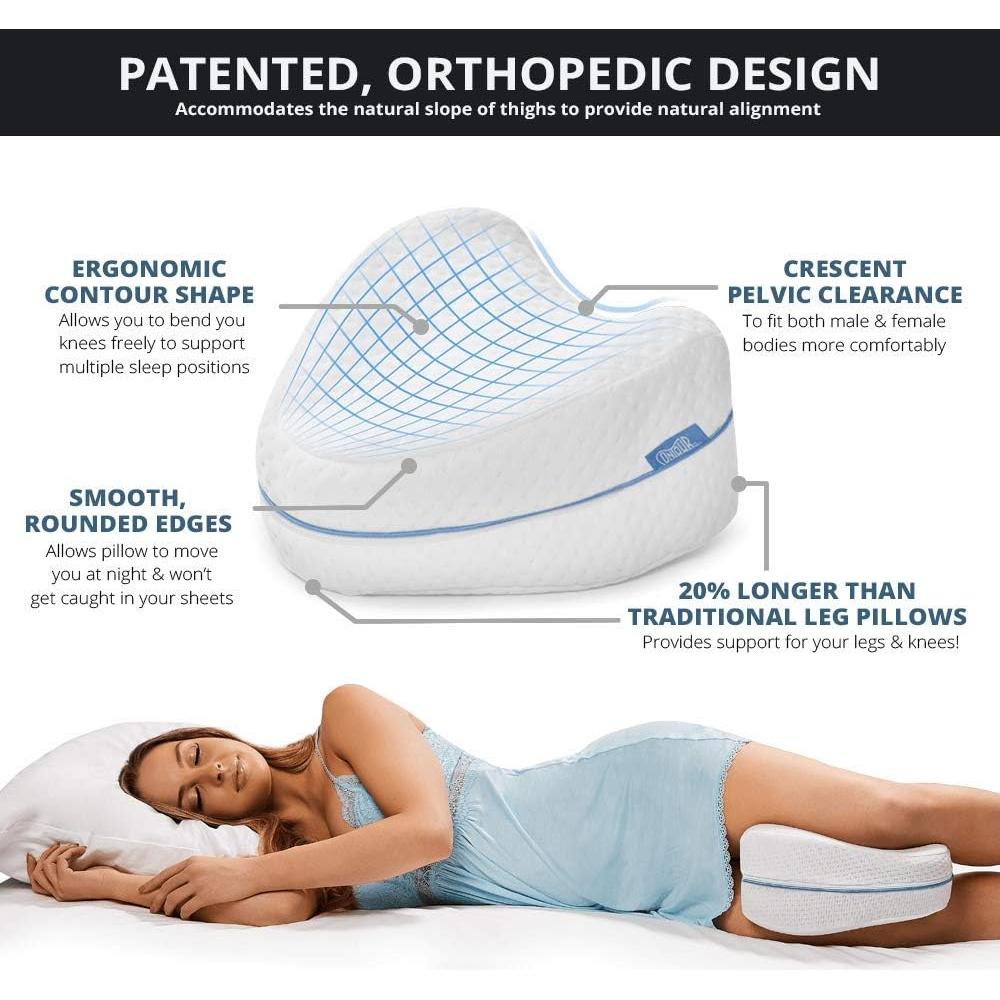 Almohada Ortopédica Contorno para Piernas y Rodillas 198g