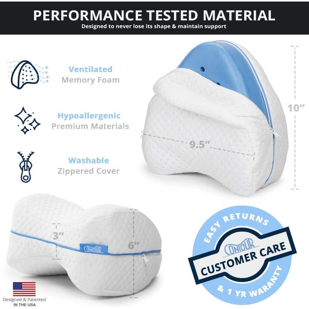 Almohada Ortopédica Contorno para Piernas y Rodillas 198g