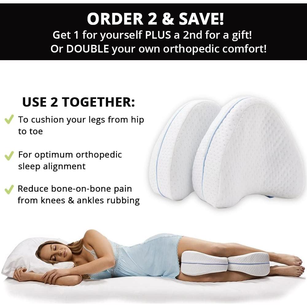 Almohada Ortopédica Contorno para Piernas y Rodillas 198g