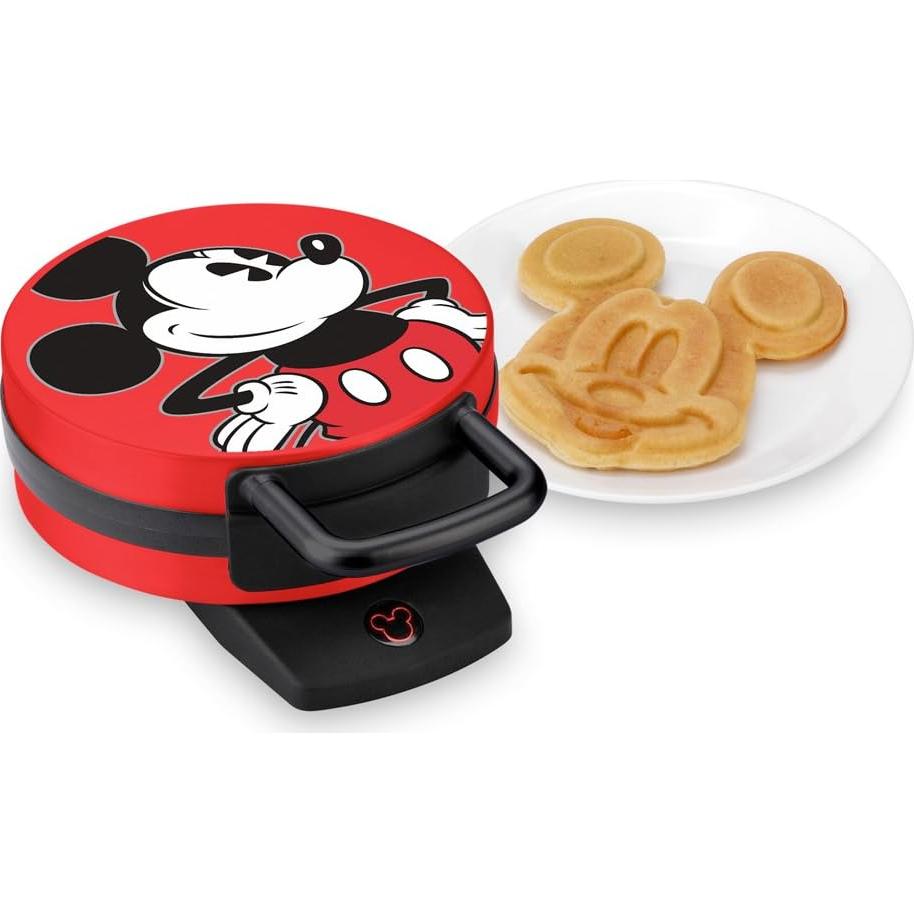 Máquina de Waffles Disney Mickey Mouse 800W Rojo DCM-12