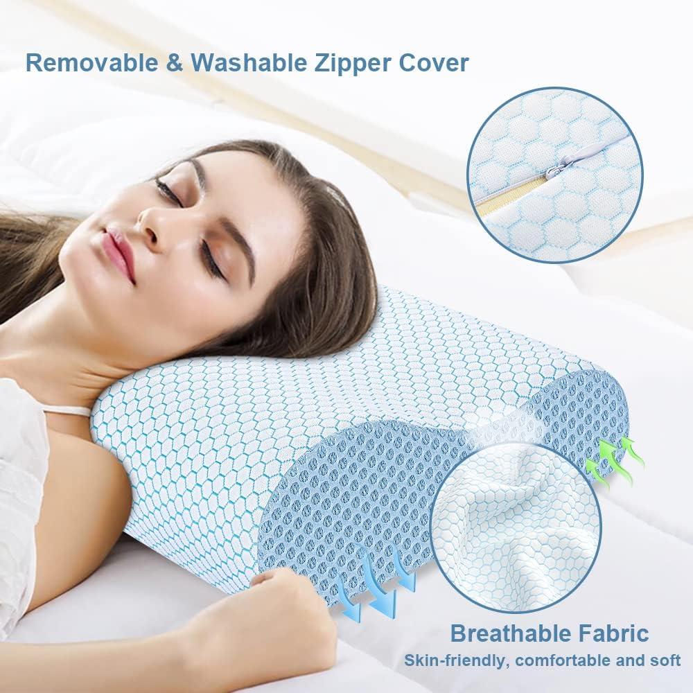 Almohada Cervical Anvo Espuma Viscoelástica Firme 61x34cm