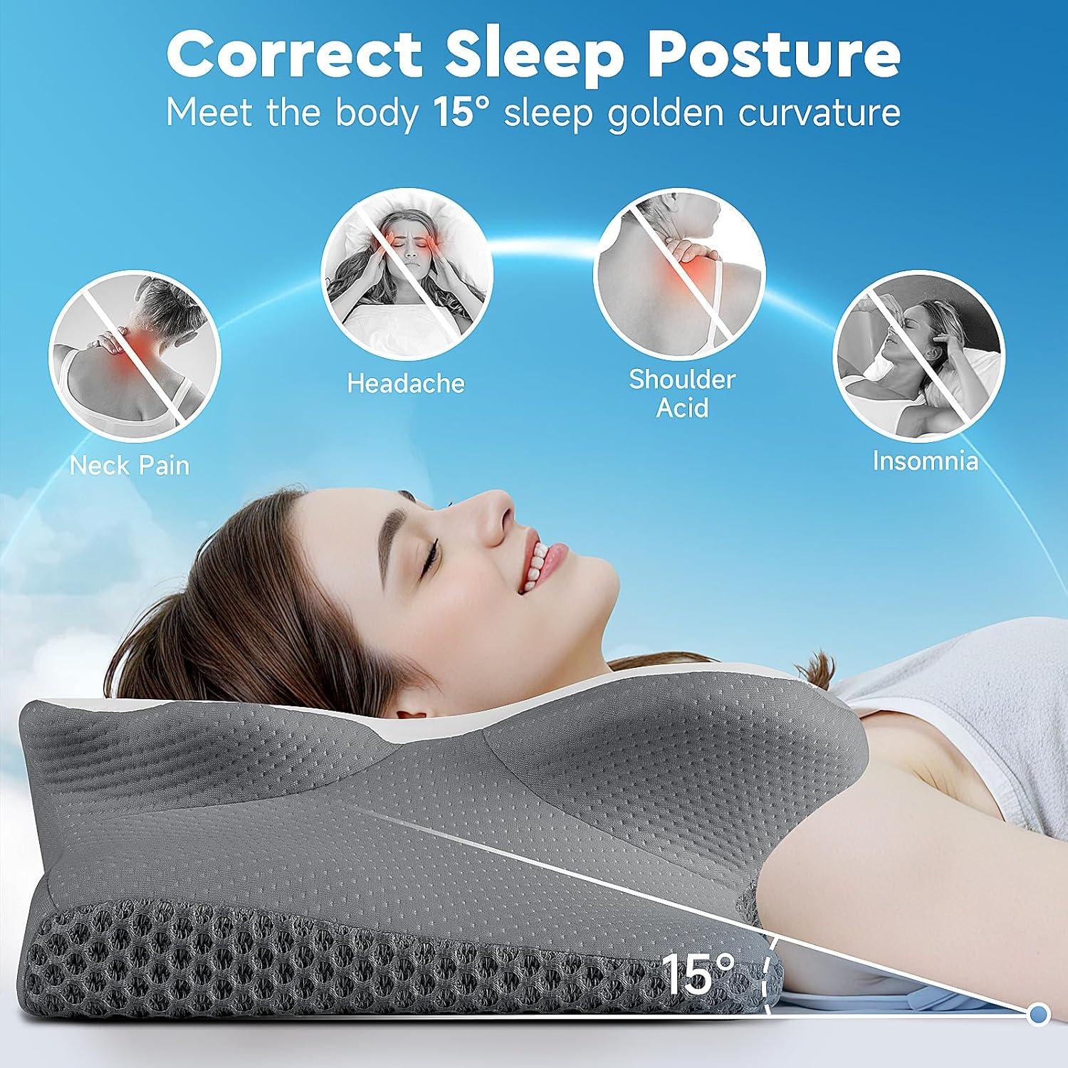 Almohada Cervical CushZone Espuma Viscoelástica 62.7x40.1cm