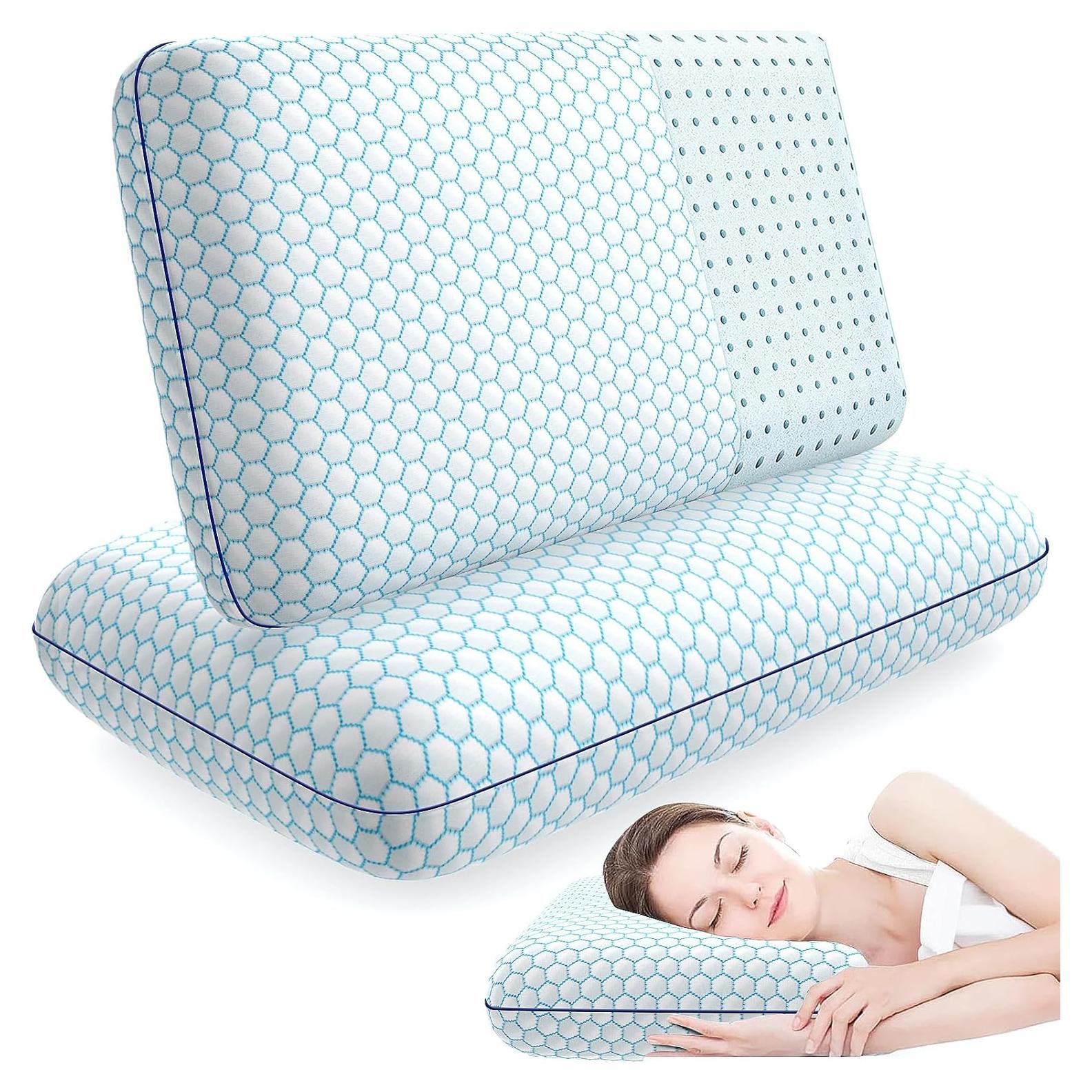 Juego de 2 Almohadas de Espuma Viscoelástica CushyOasis