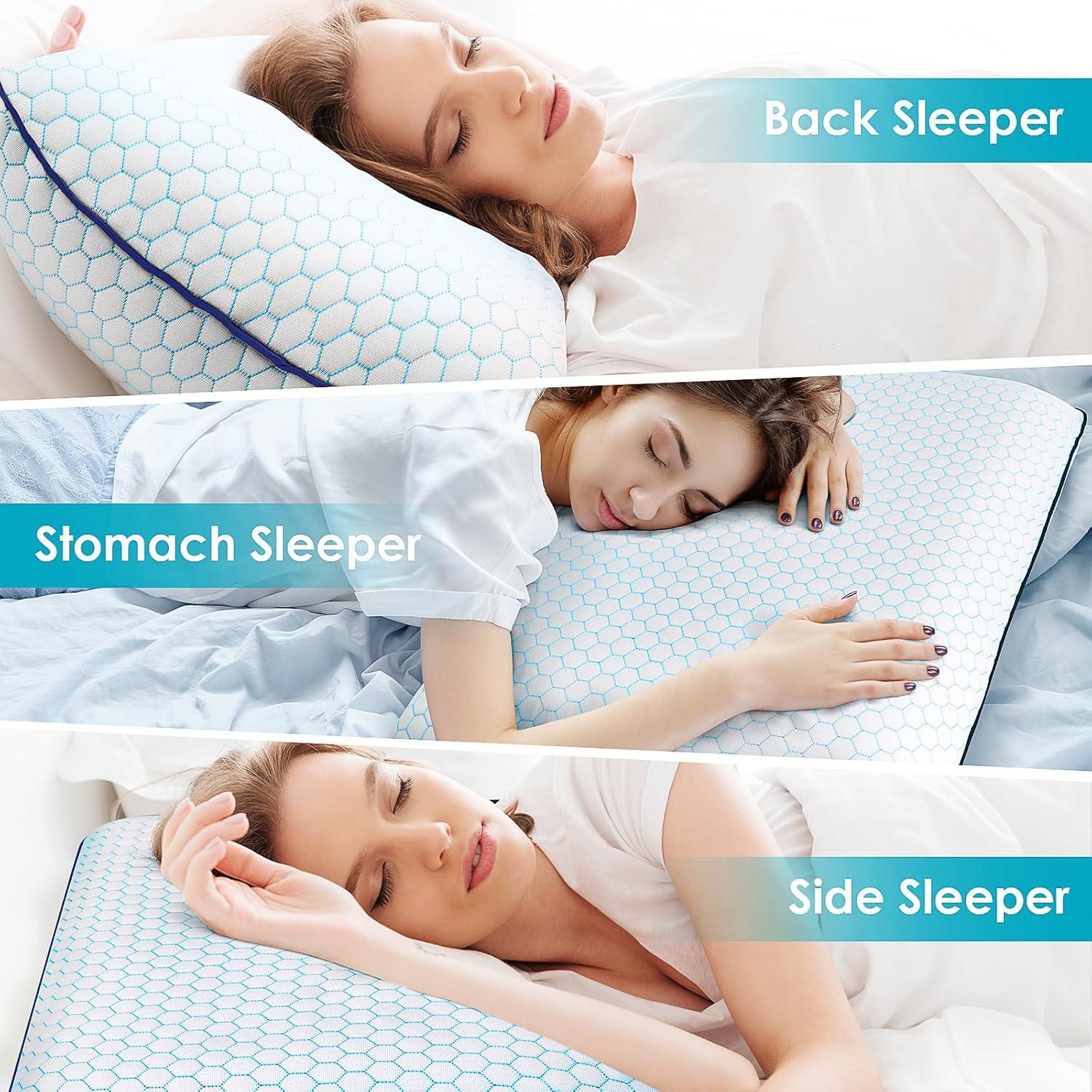 Juego de 2 Almohadas de Espuma Viscoelástica CushyOasis