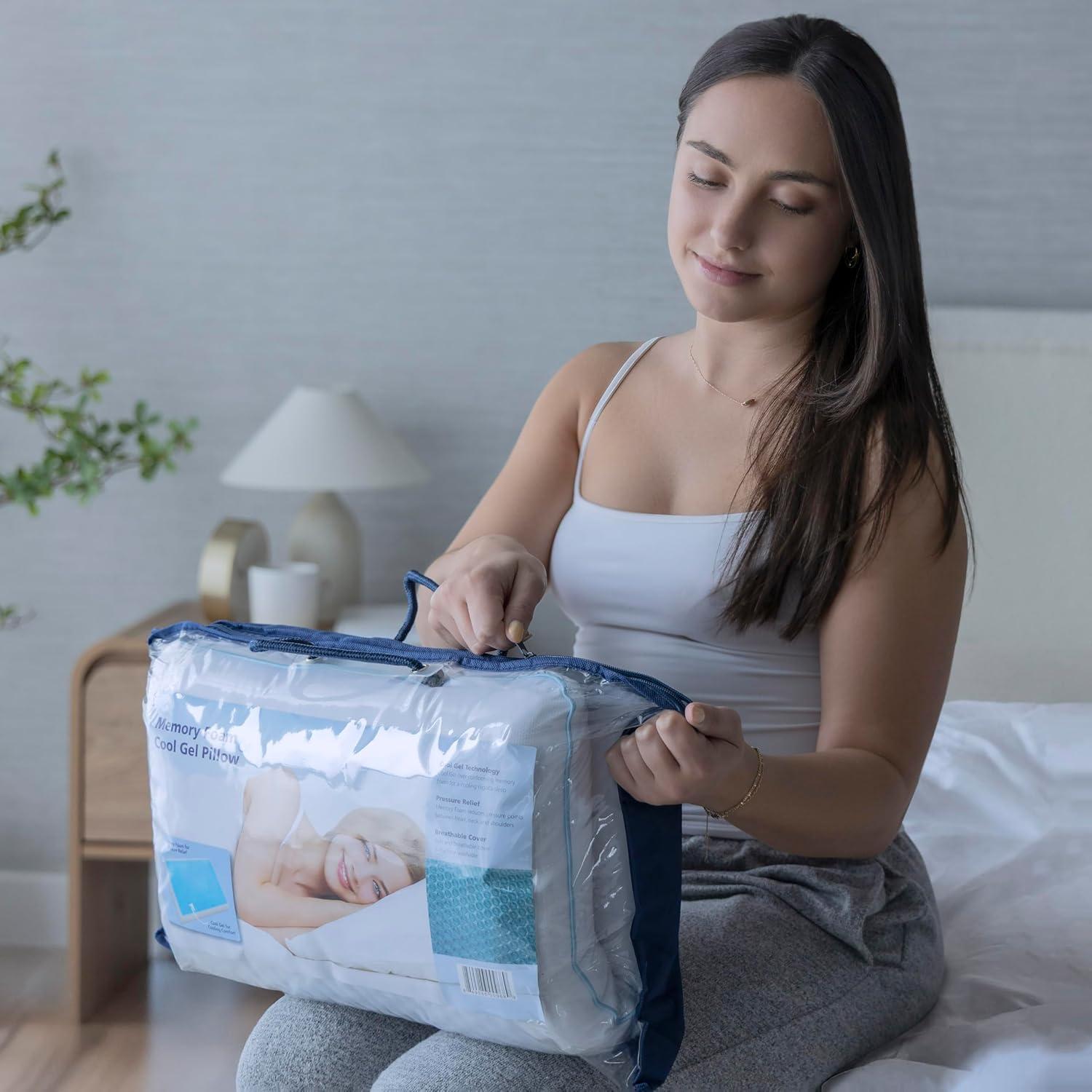 Almohada Viscoelástica Cool Gel Reversible 60x40 cm