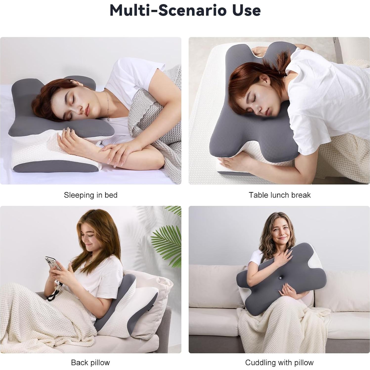 Almohada Ergonómica Cervical Vipfree Enfriadora 36.99x18.79cm