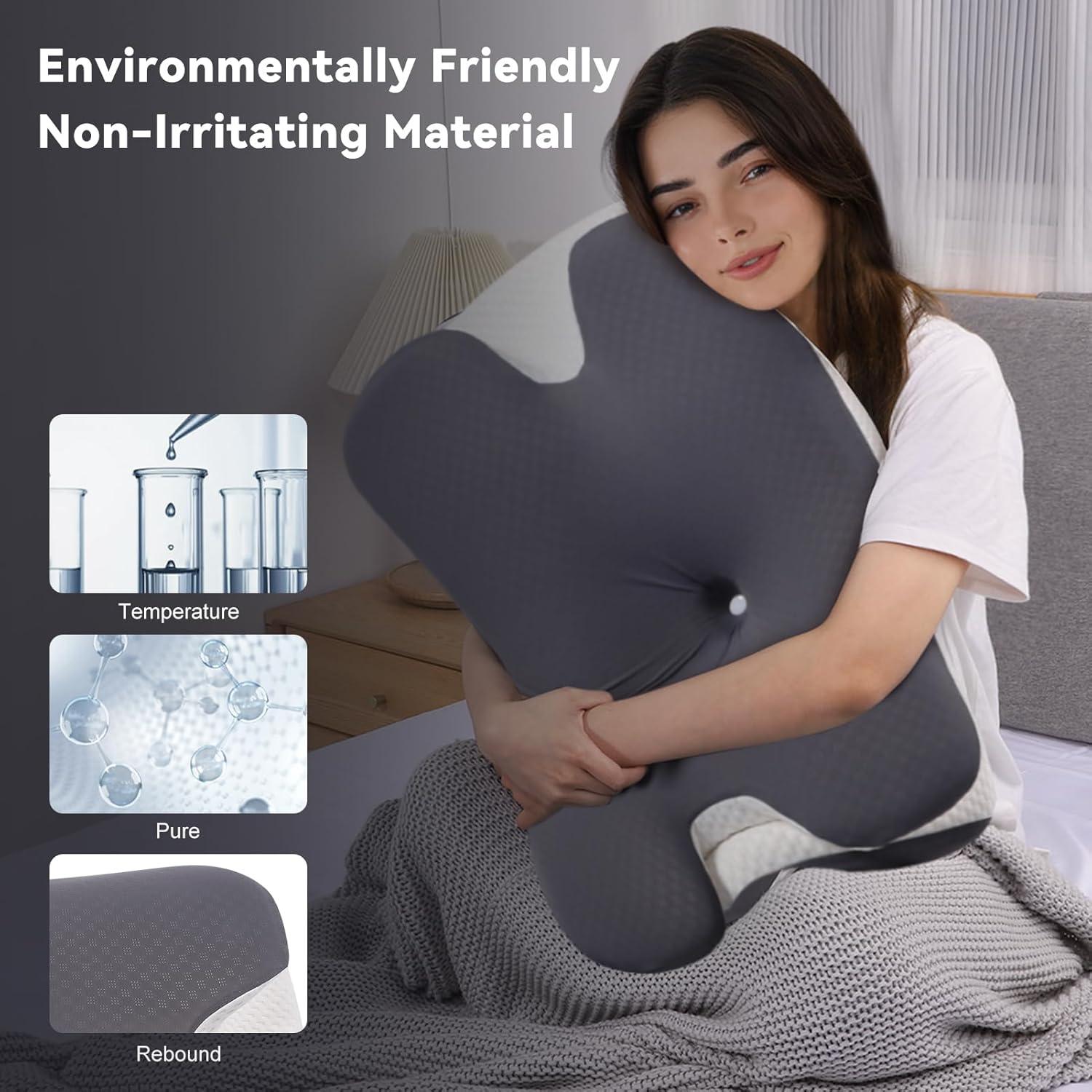 Almohada Ergonómica Cervical Vipfree Enfriadora 36.99x18.79cm