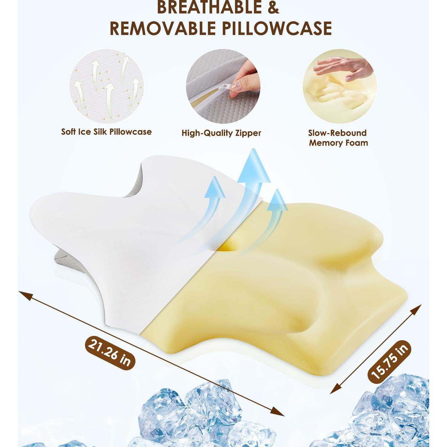 Almohada Cervical FAIORD Espuma Viscoelástica 54x40 cm