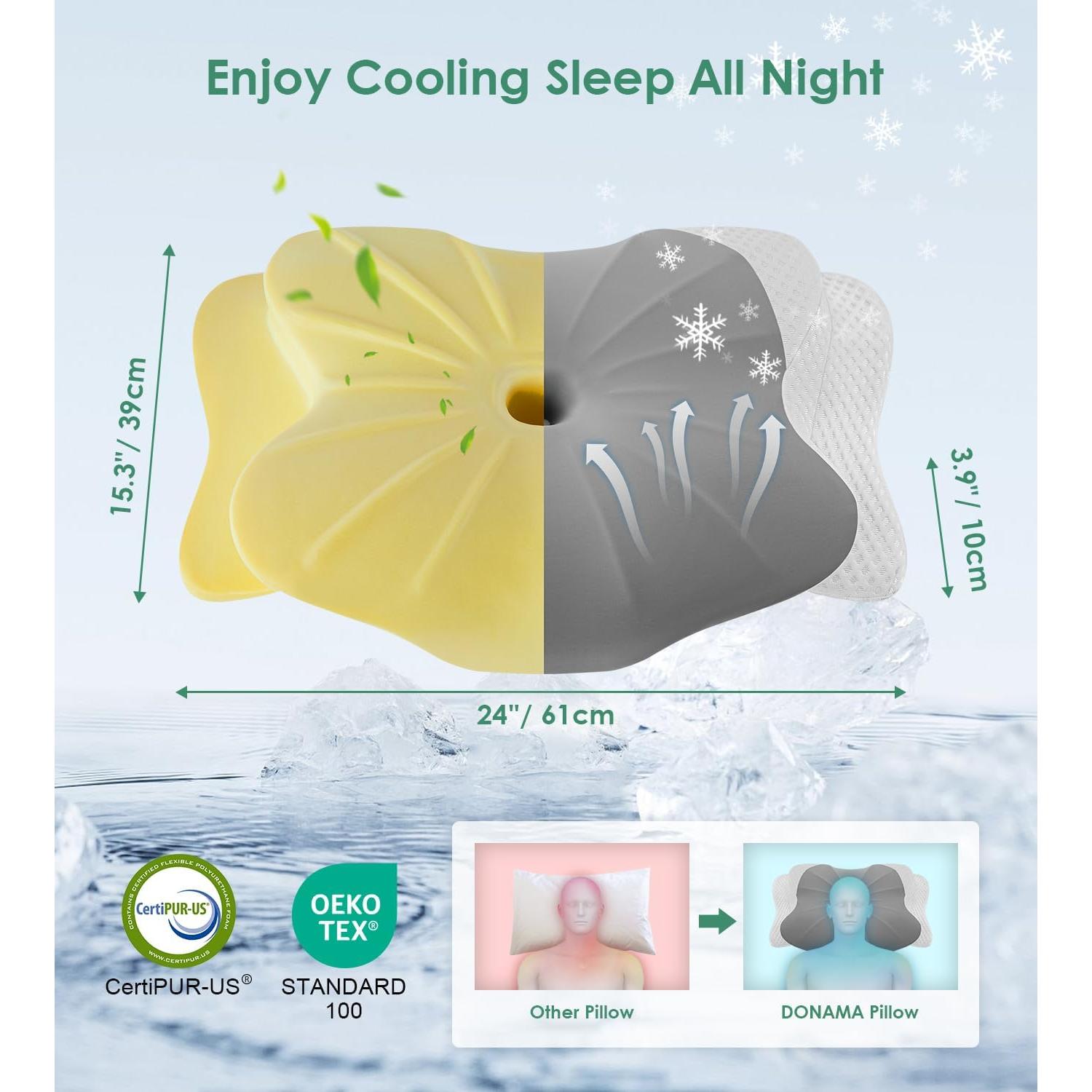 Almohada Cervical DONAMA Espuma con Memoria Tamaño Queen