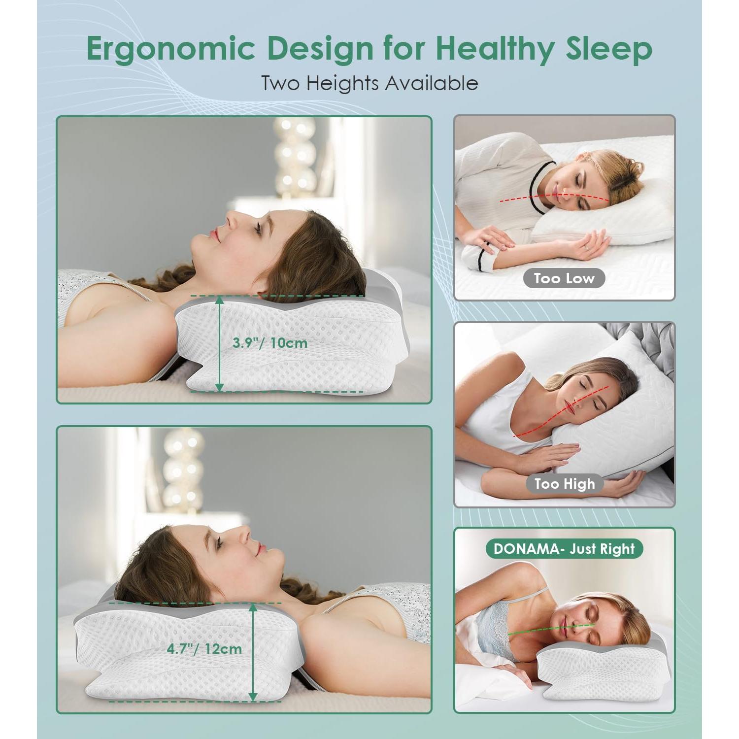 Almohada Cervical DONAMA Espuma con Memoria Tamaño Queen