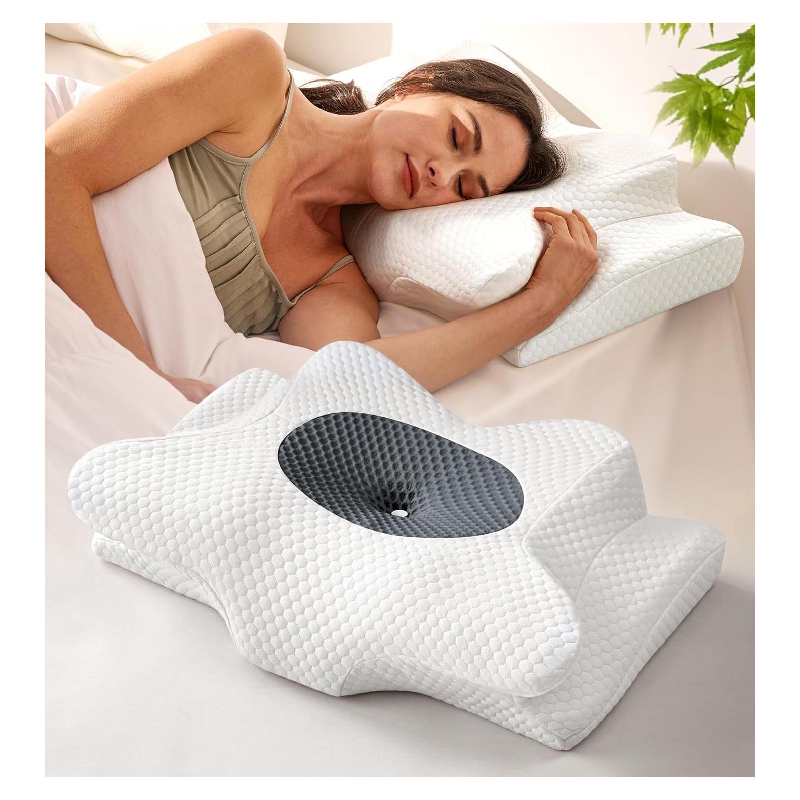 Almohada Cervical Ergonómica Emircey Gris 36.99 cm Ajustable