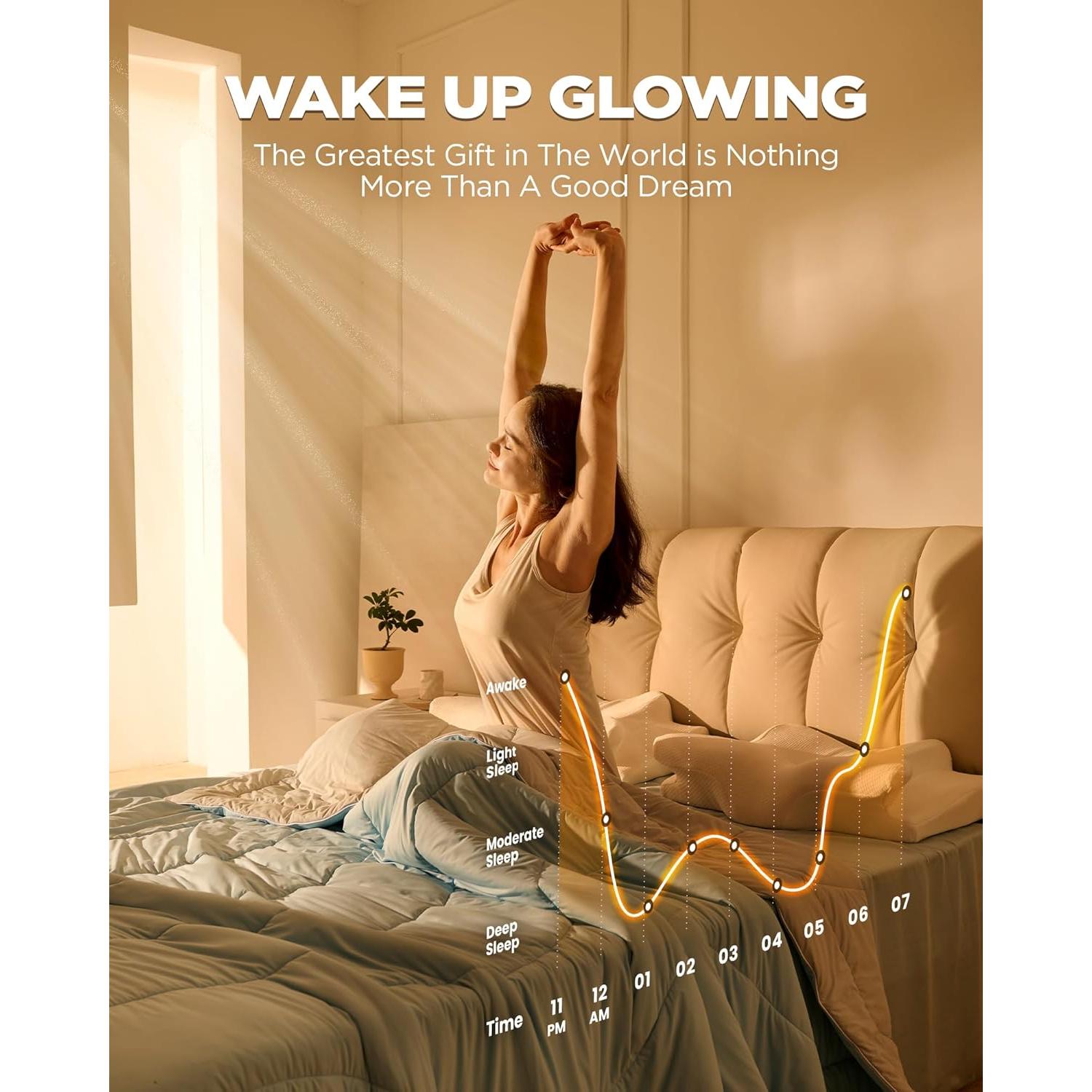 Almohada Cervical Ergonómica Emircey Gris 36.99 cm Ajustable