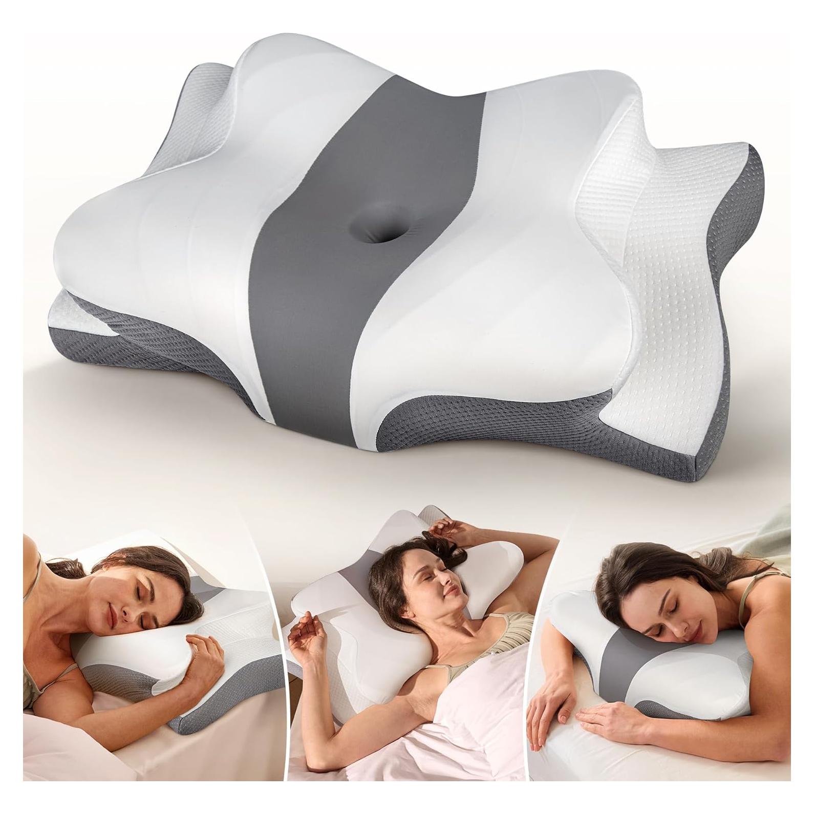 Almohada Cervical Ergonómica Cozyplayer STSDK-04 Gris