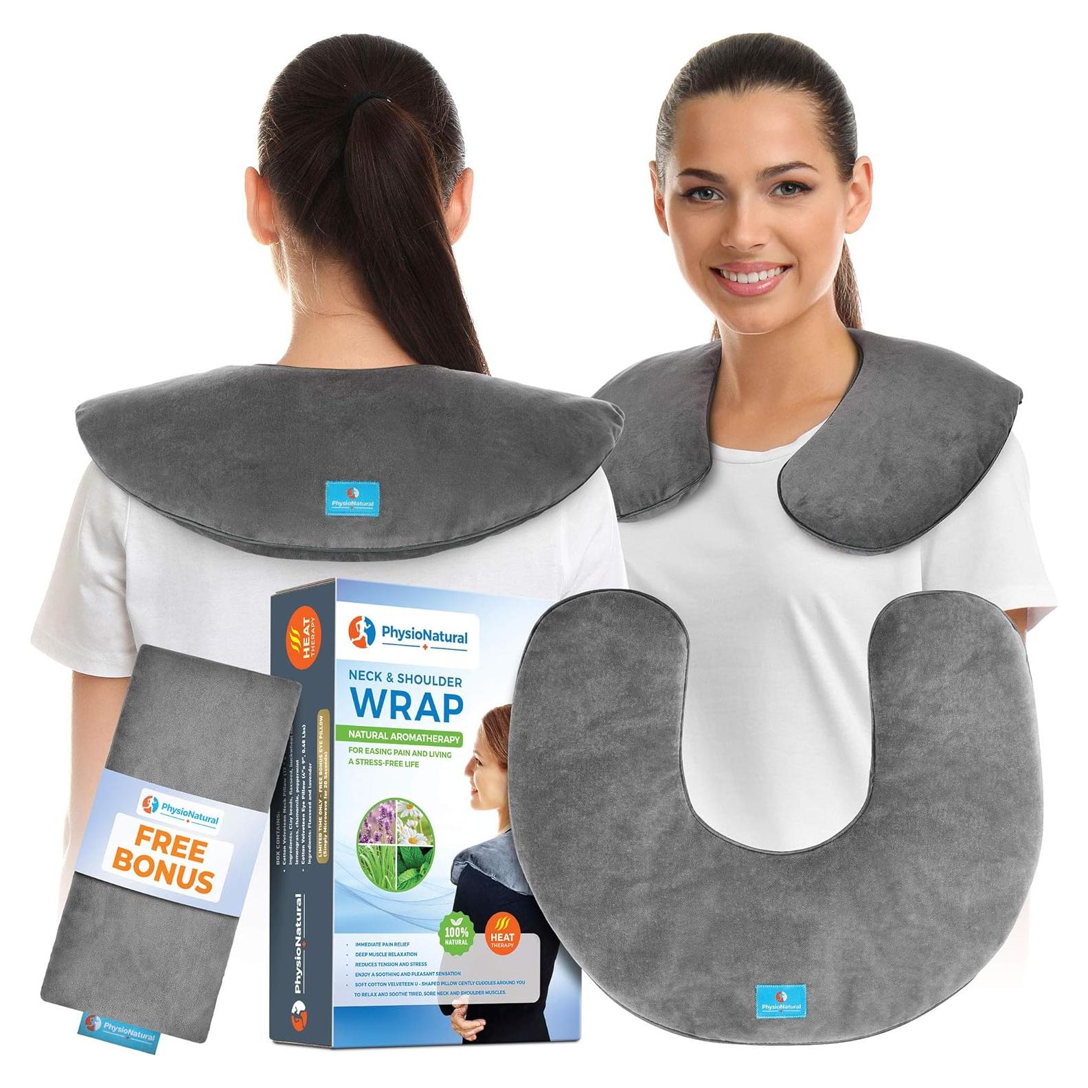 Funda Calentable para Cuello y Hombros PhysioNatural 28x18cm