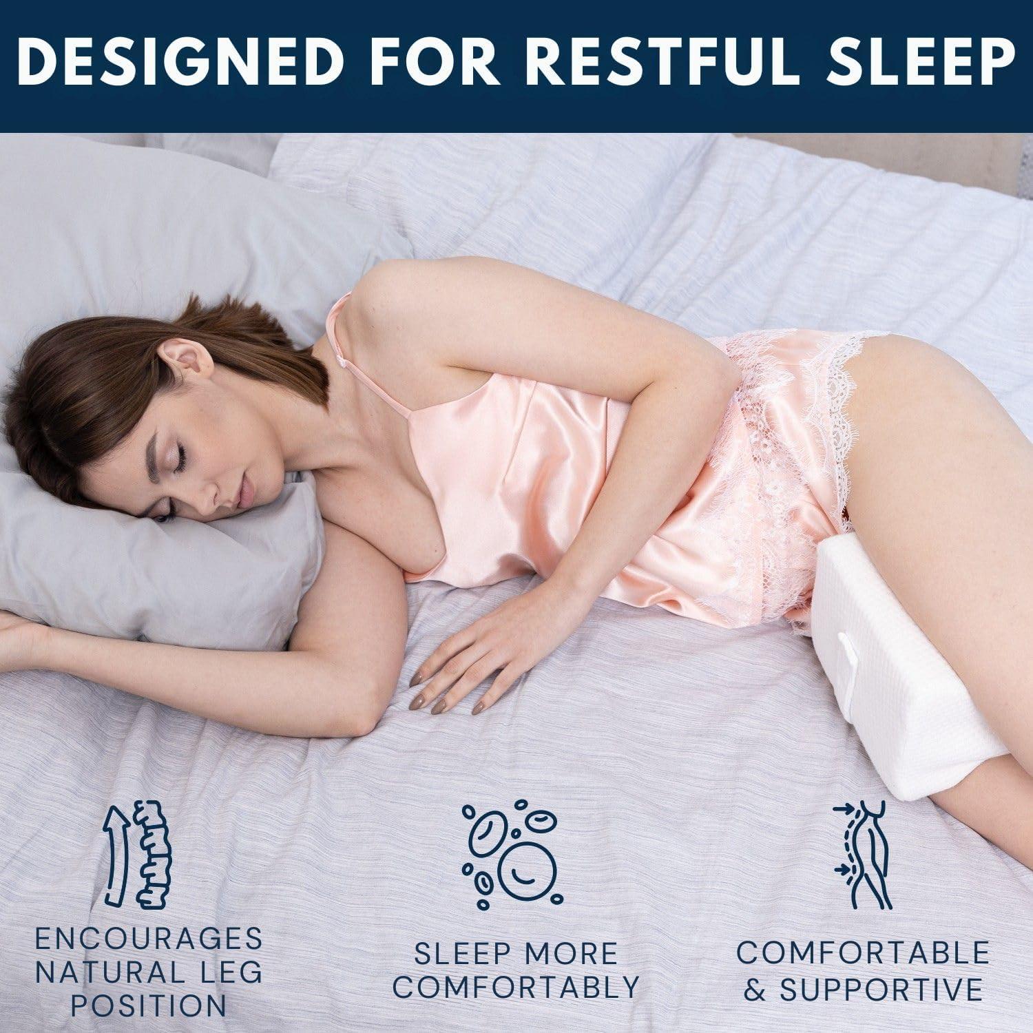 Almohada de Rodilla Viscoelástica Everlasting Comfort - Blanca