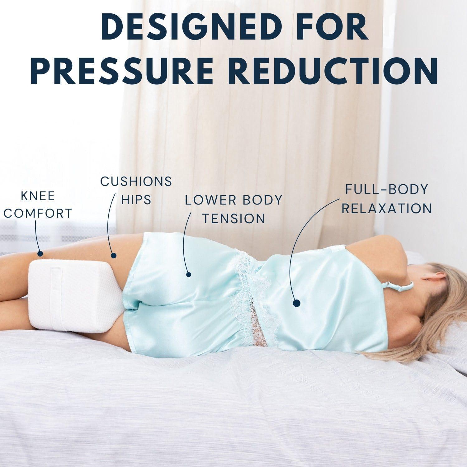 Almohada de Rodilla Viscoelástica Everlasting Comfort - Blanca