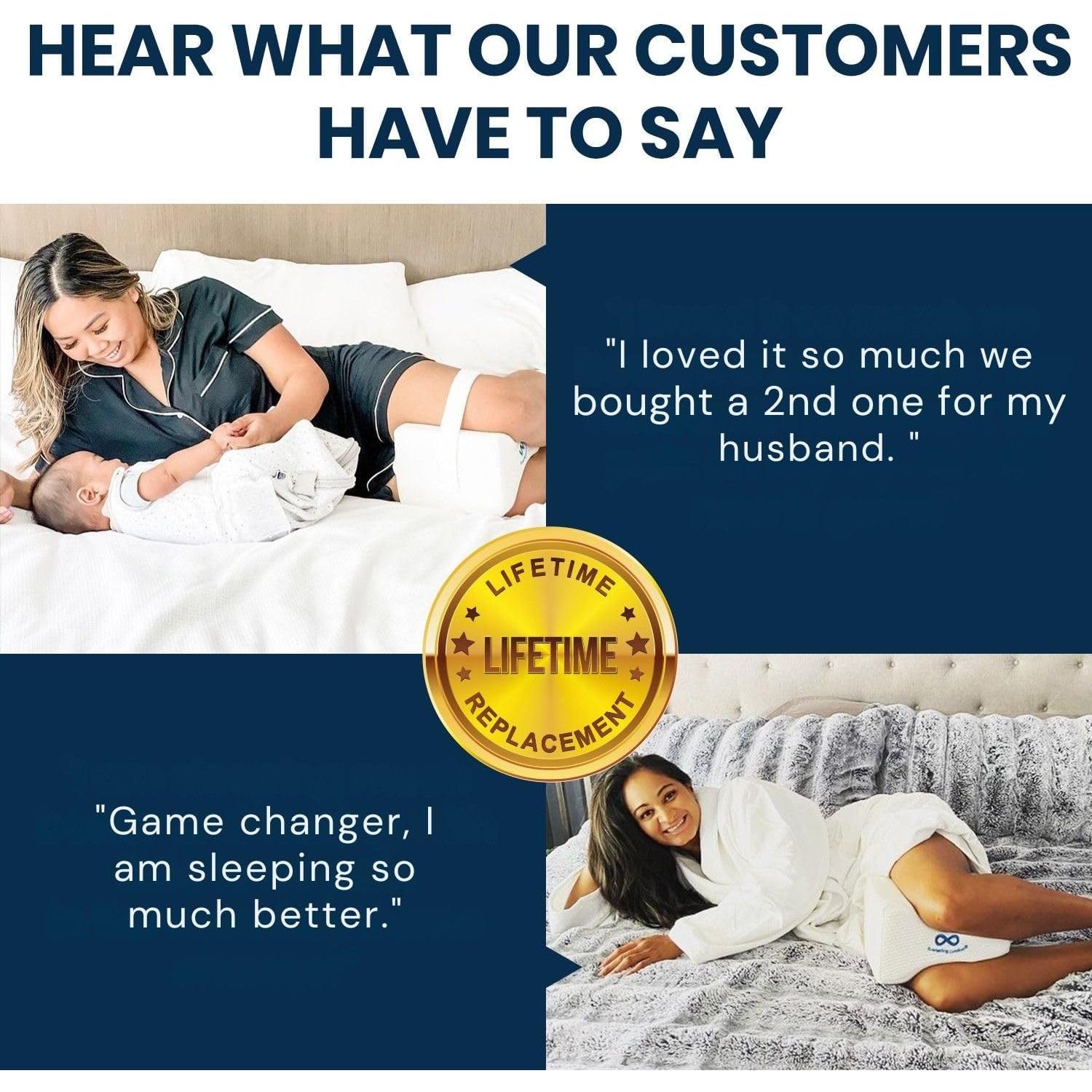 Almohada de Rodilla Viscoelástica Everlasting Comfort - Blanca