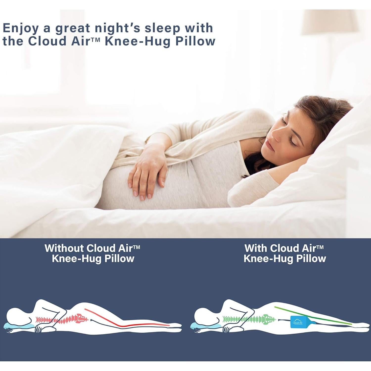 Cojín de Rodilla Viscoelástico Vaunn M475N para Dormir