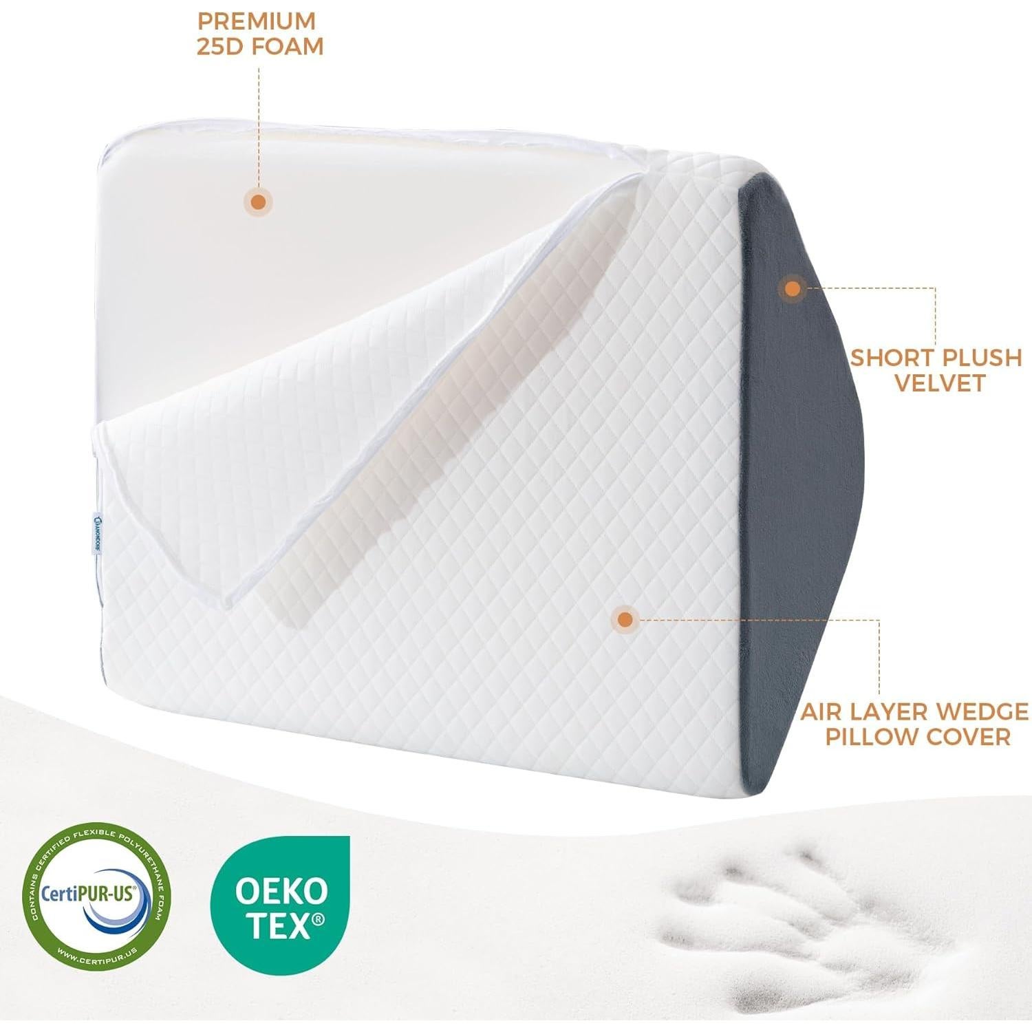 Almohada en Cuña para Rodillas Ganondorf 60x45 cm - Alivio Dolor