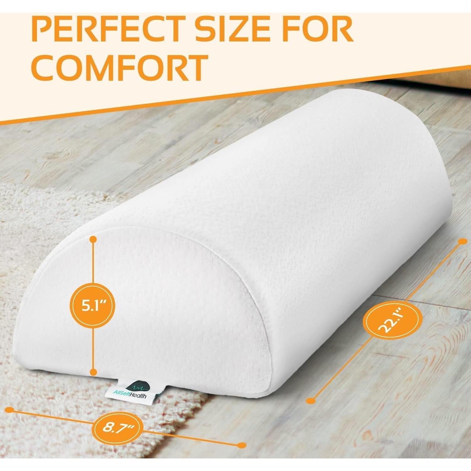 Almohada de Media Luna AllSett Health para Espalda y Piernas