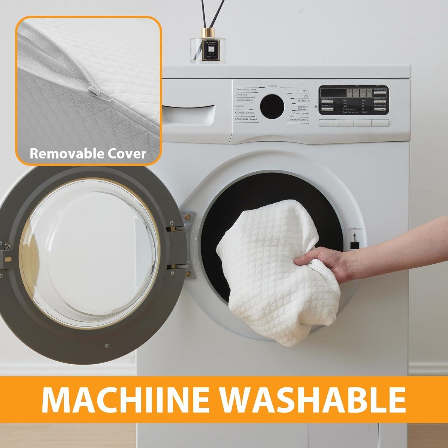 Almohada en Cuña para Rodillas Ruqmuis 60x48x20 cm Alivio Dolor