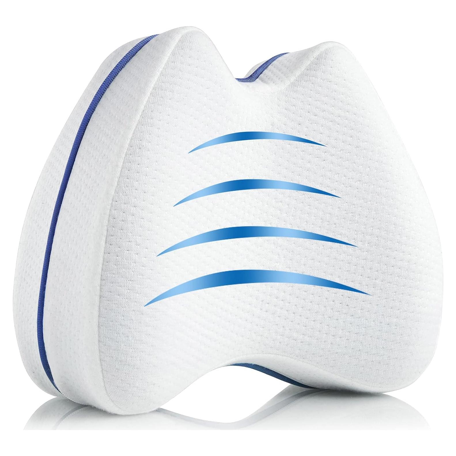 Almohada de Rodilla QISHFEN Espuma Viscoelástica Lavable