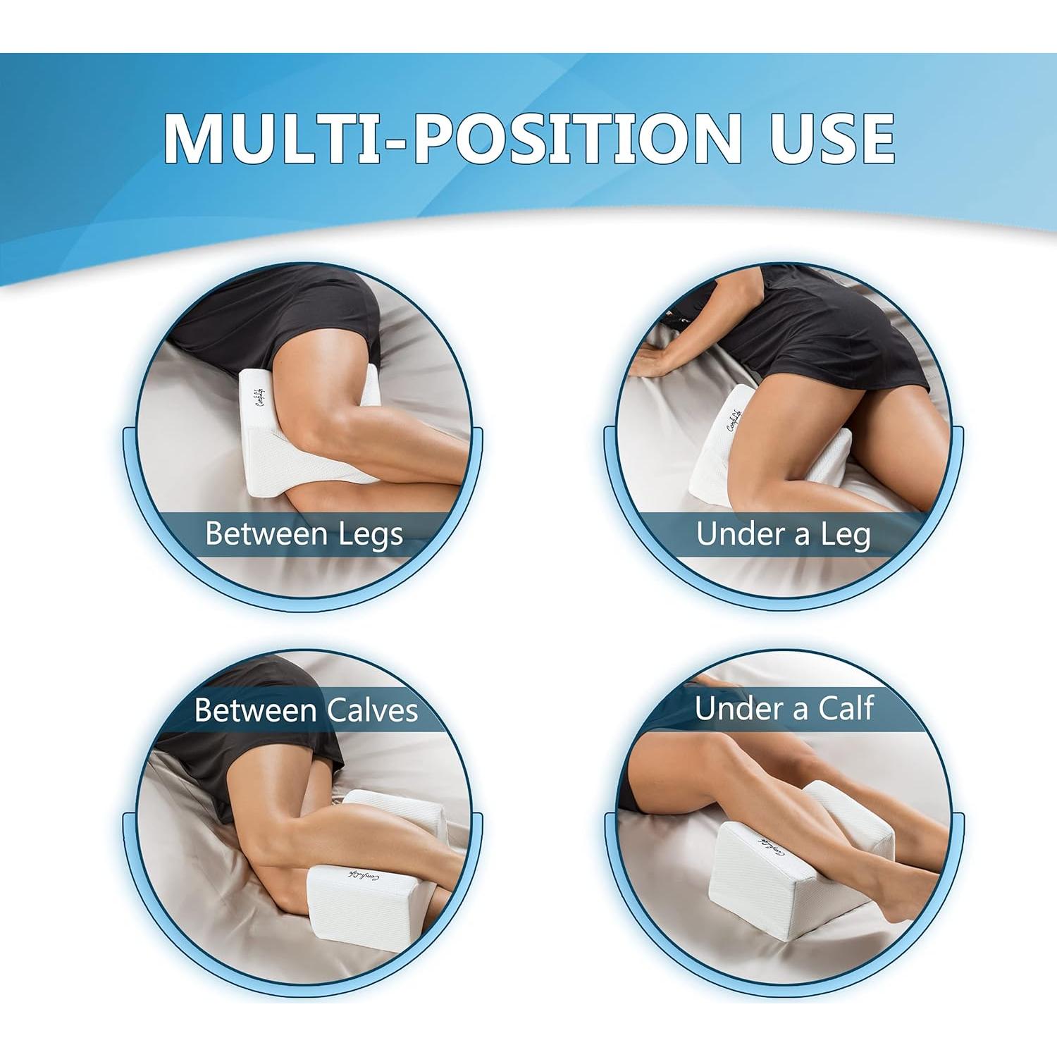 Almohada ortopédica para rodillas ComfiLife - Espuma viscoelástica