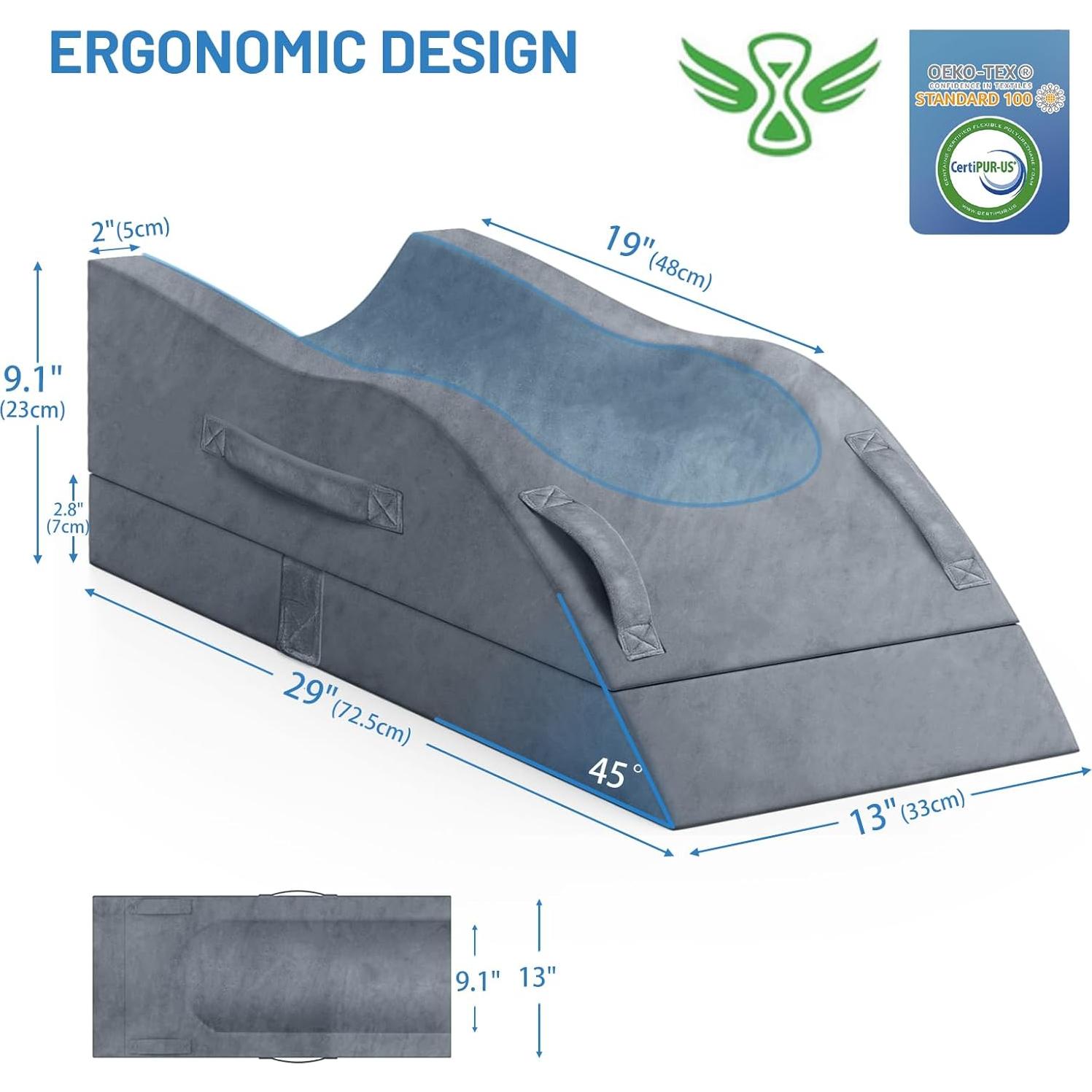 Cojín en Cuña TranquilRelax para Elevación de Piernas 1.41kg