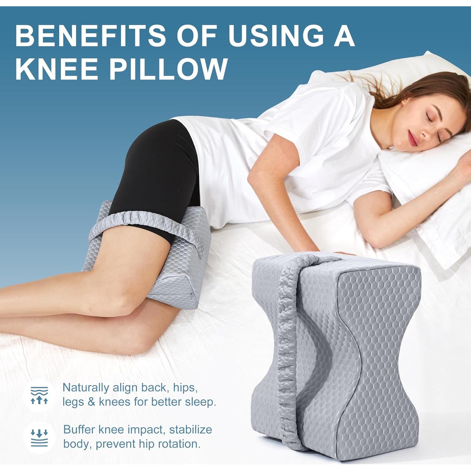 Almohada para Rodillas UJPFEO Gris Ártico Espuma Viscoelástica