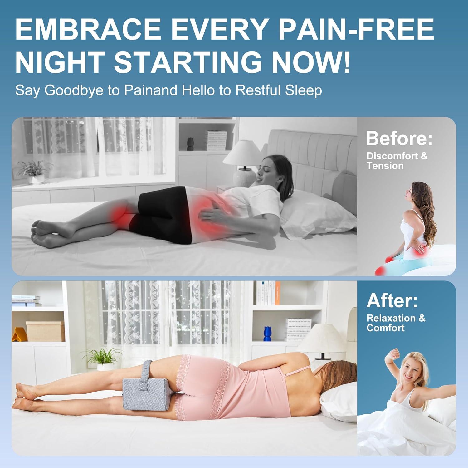 Almohada para Rodillas UJPFEO Gris Ártico Espuma Viscoelástica