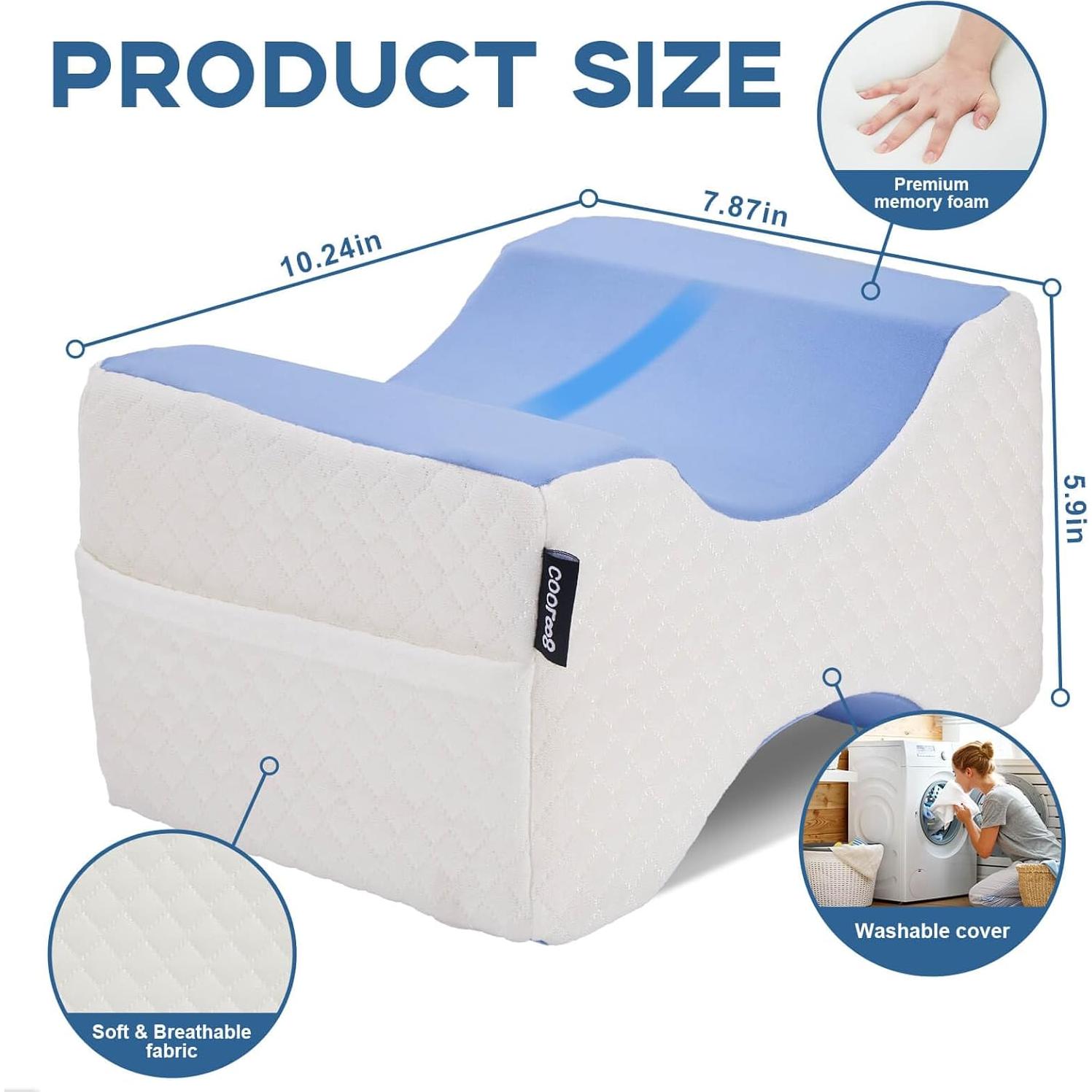 Almohada para Rodillas Cooloo8 - Alivio Dolor Ciático - Espuma Viscoelástica