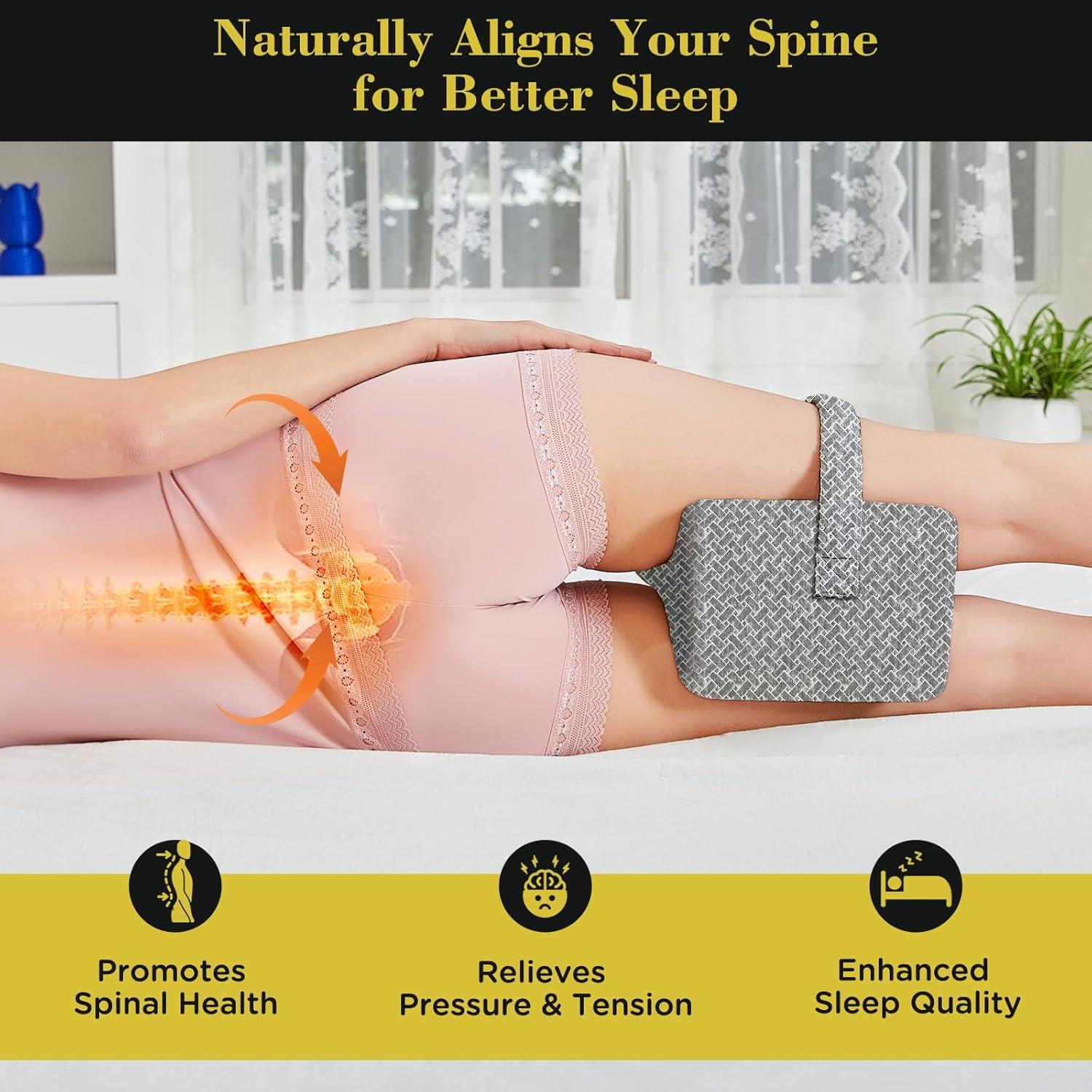 Almohada para Rodillas UJPFEO Espuma Viscoelástica Gris