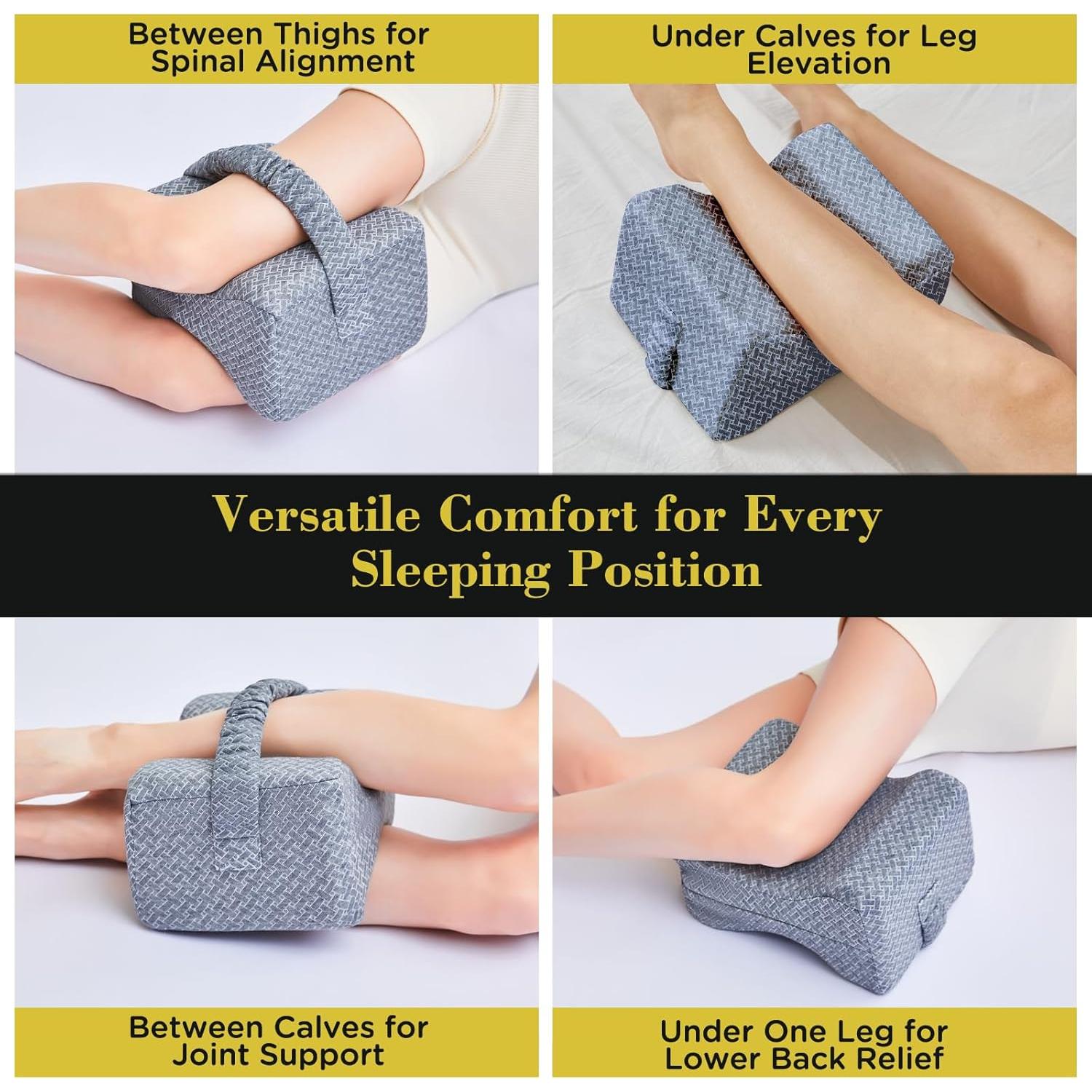 Almohada para Rodillas UJPFEO Espuma Viscoelástica Gris