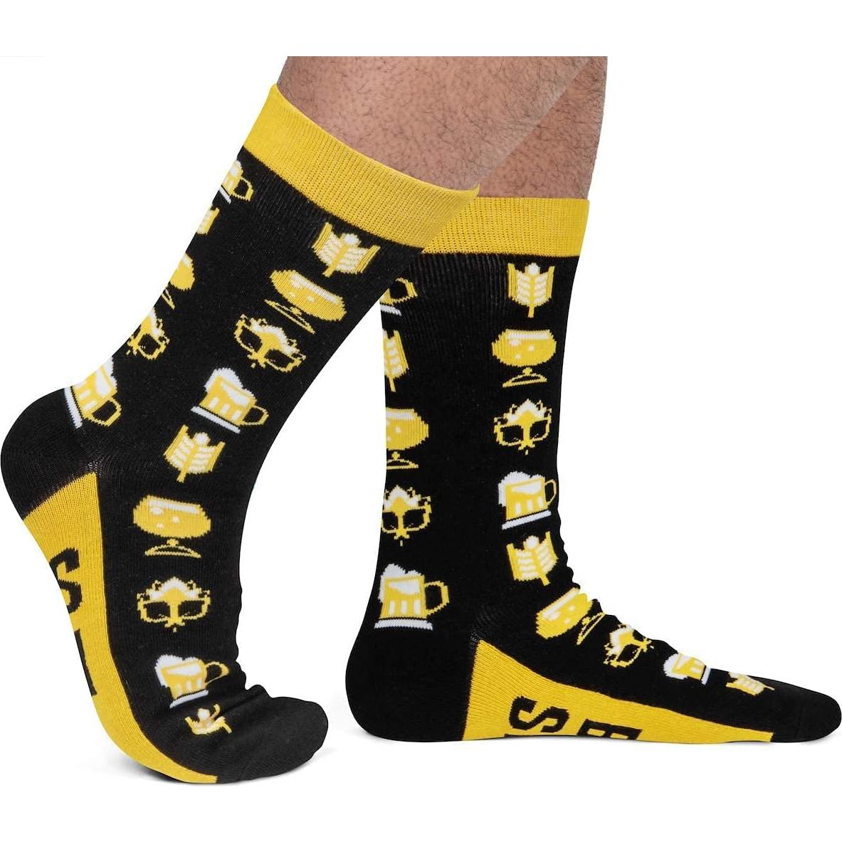 Calcetines Divertidos Lavley de Cerveza Unisex Talla Única