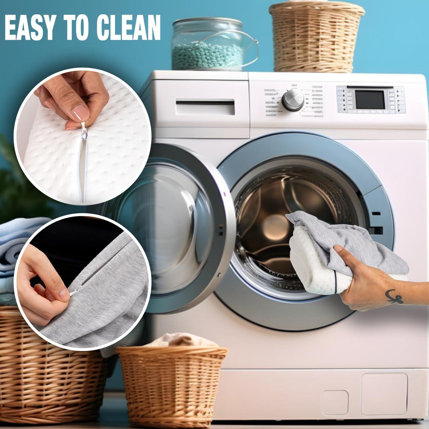 Almohada de Espuma Viscoelástica Alkamto para Viaje 34.8x30 cm