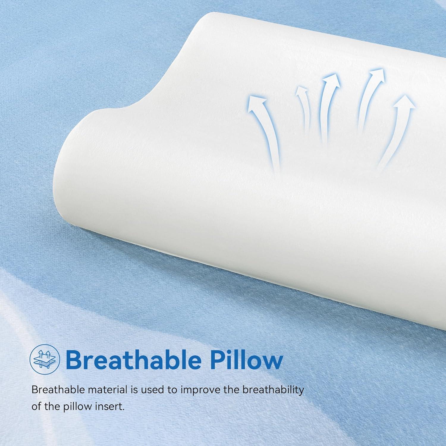 Almohada Contour de Espuma de Memoria AM AEROMAX 30x28x14 cm