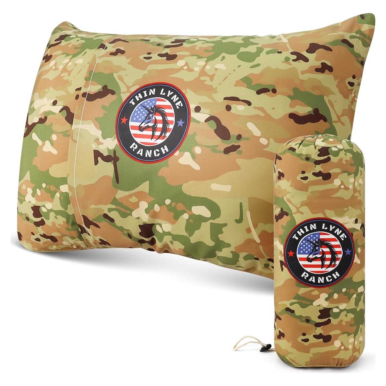 Almohada de Viaje ThinLyneRanch Camo DP Espuma Viscoelástica